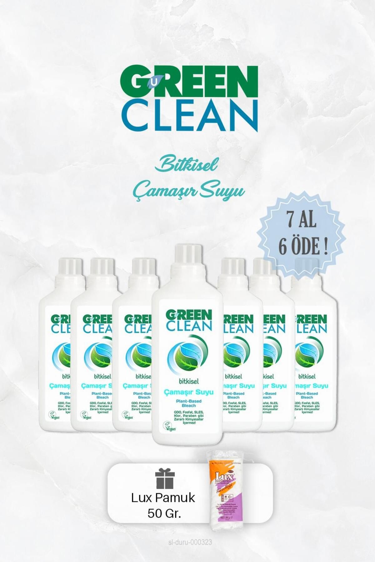 Green Clean 7 AL 6 ÖDE Bitkisel Çamaşır Suyu 1000 ml