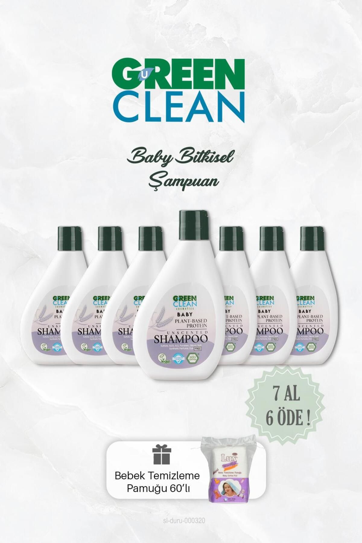 Green Clean 7 AL 6 ÖDE Bitkisel Bebek Şampuanı 275 ml