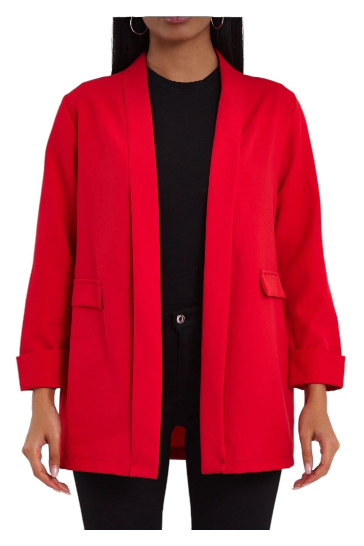 Heyya Kadın Giy Çık Kırmızı Ceket