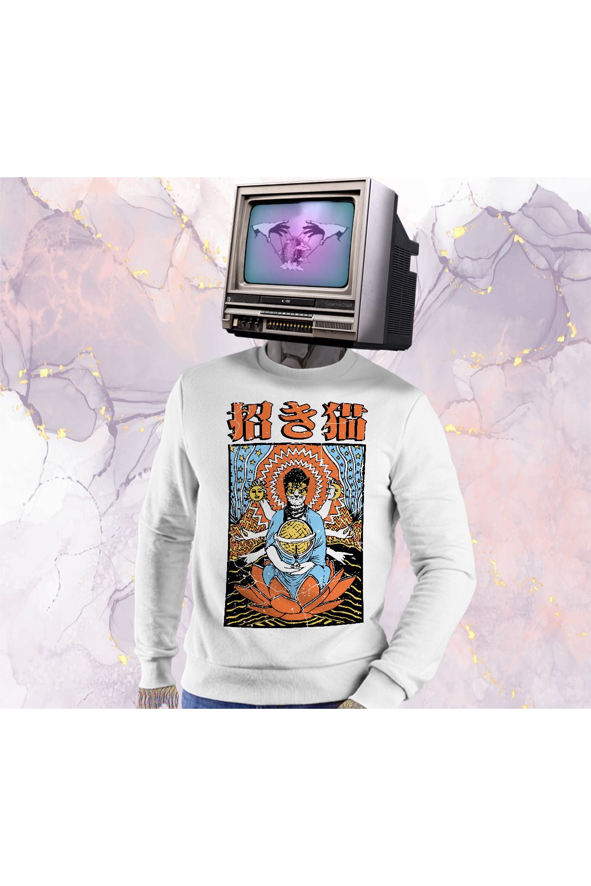 Güvenin Düşü - Cosmic Cat - Sweatshirt