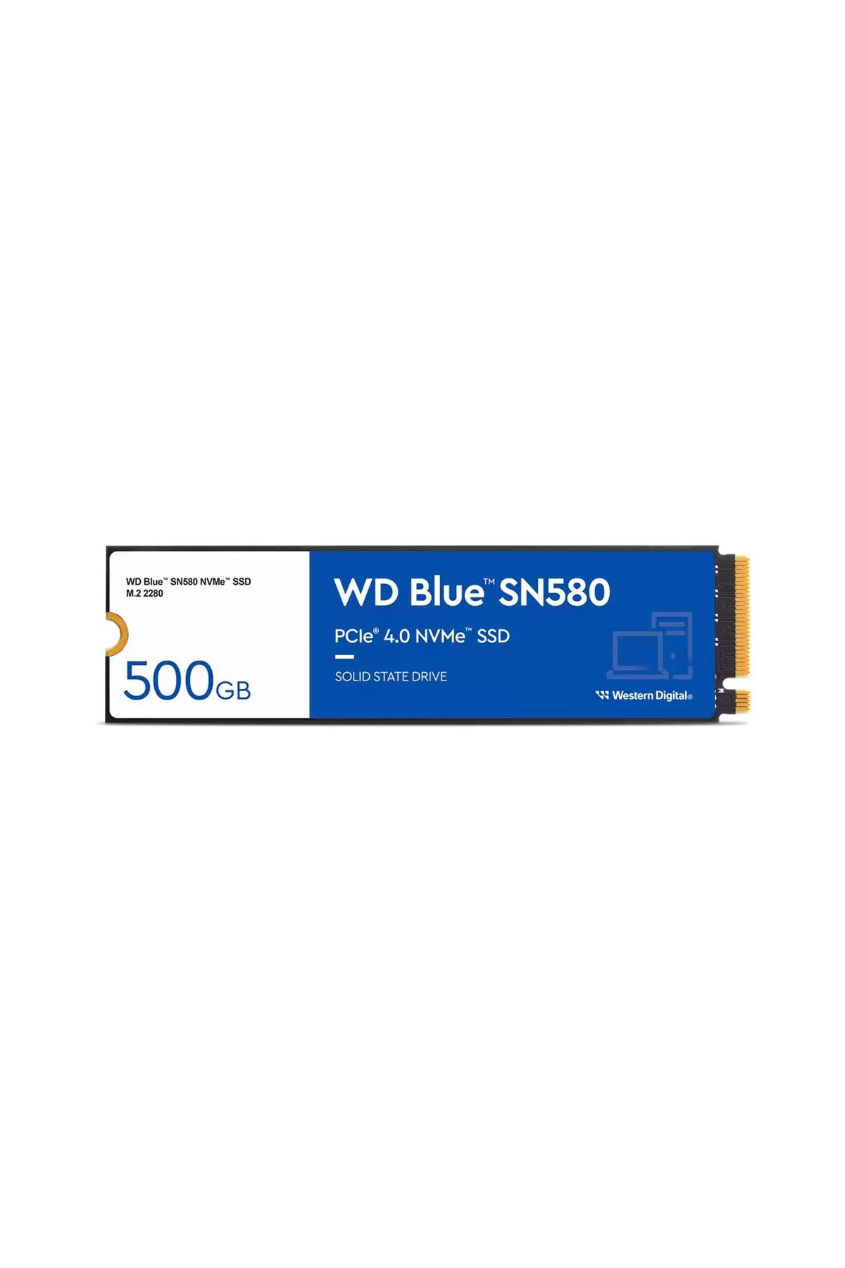 WD Blue Sn580 500gb 4000/3600mb/s M.2 Nvme Gen4 Ssd Disk - S500g3b0e