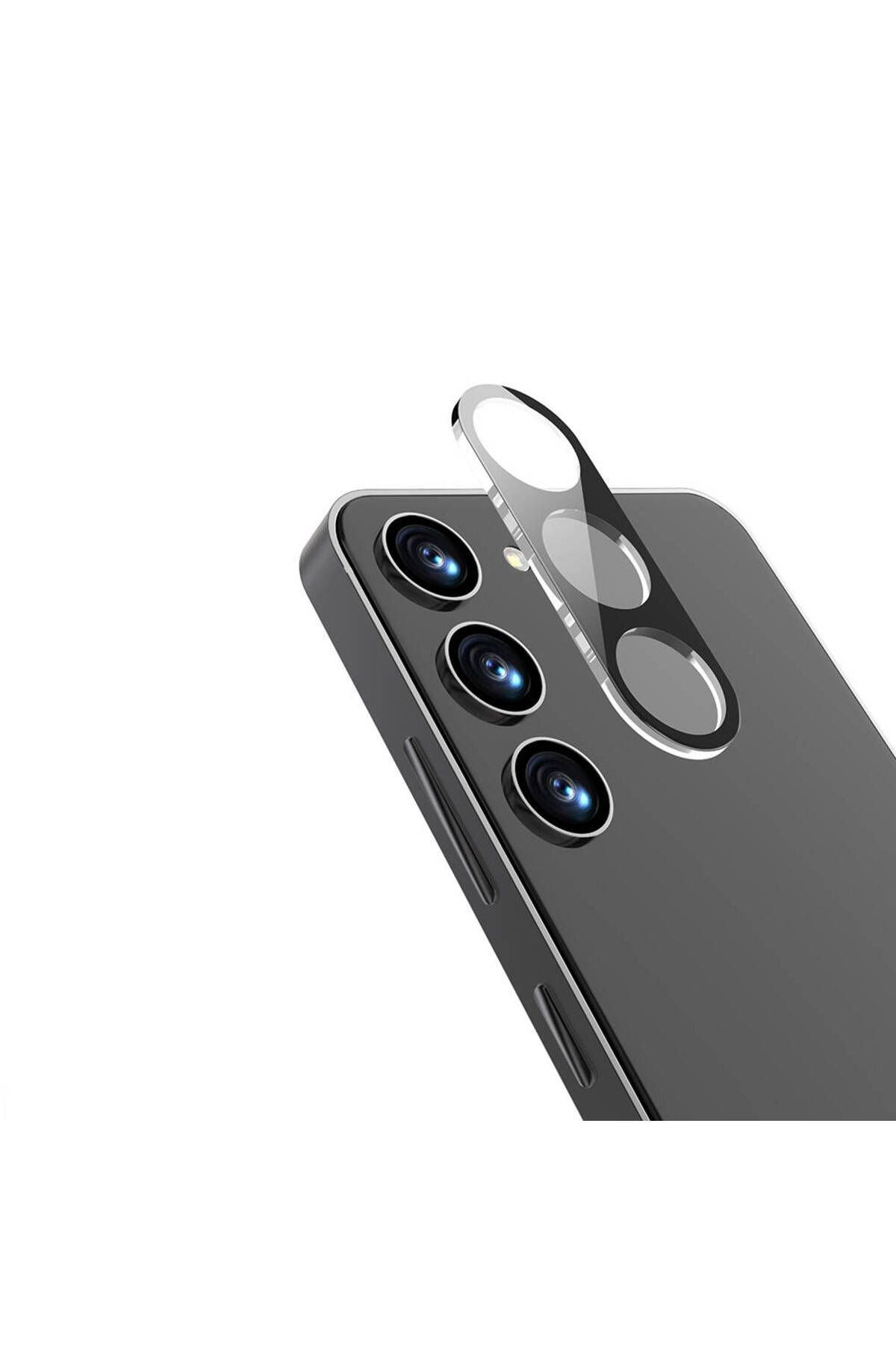 Gpack Samsung Galaxy A55 Kamera Lens Koruyucu Cam Siyah