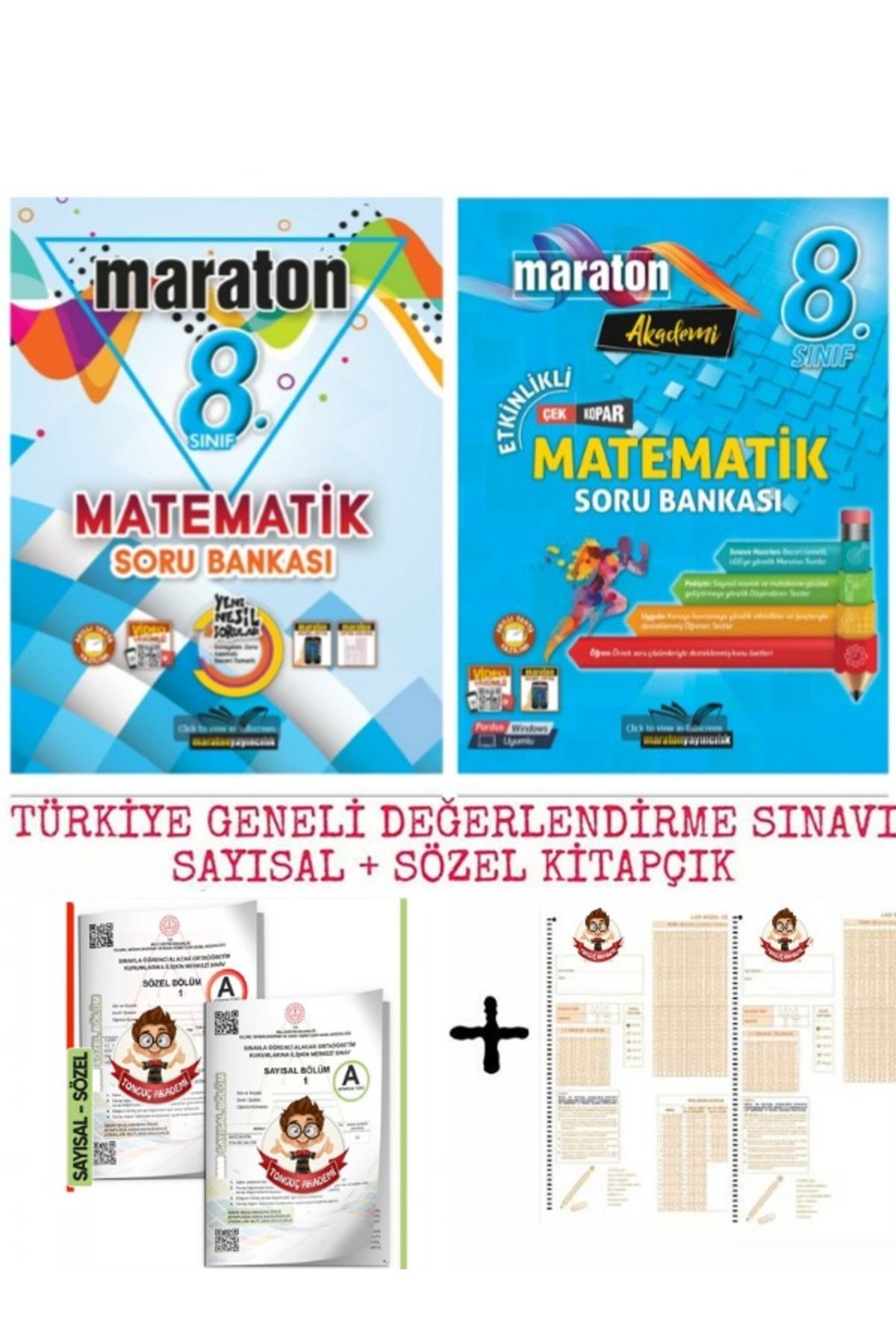 Maraton Yayınları 8. Sınıf Lgs Matematik Soru Bankası + Maraton Etkinlikli Matematik Soru Bankası