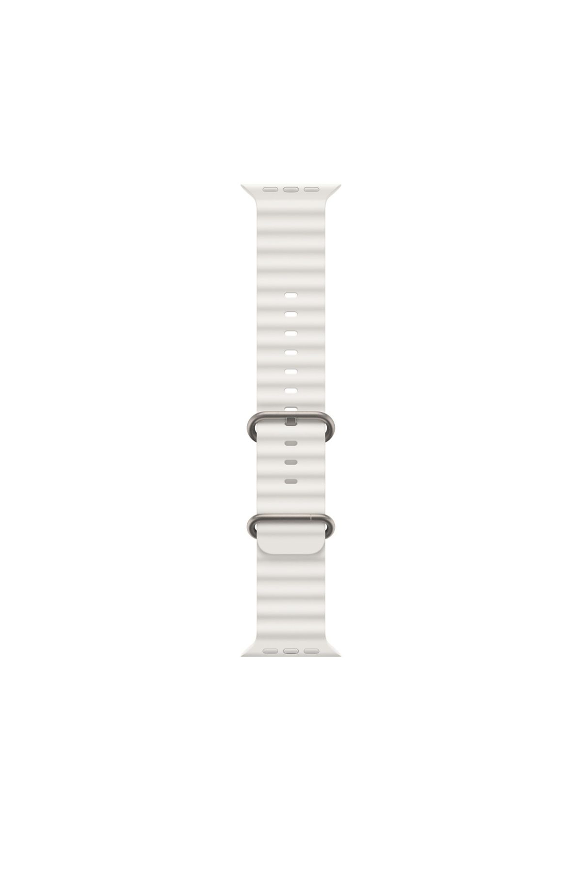 Global 42-49mm Yeni Nesil Apple Uyumlu Akıllı Saat Kordonu Silikon Beyaz WNE0981