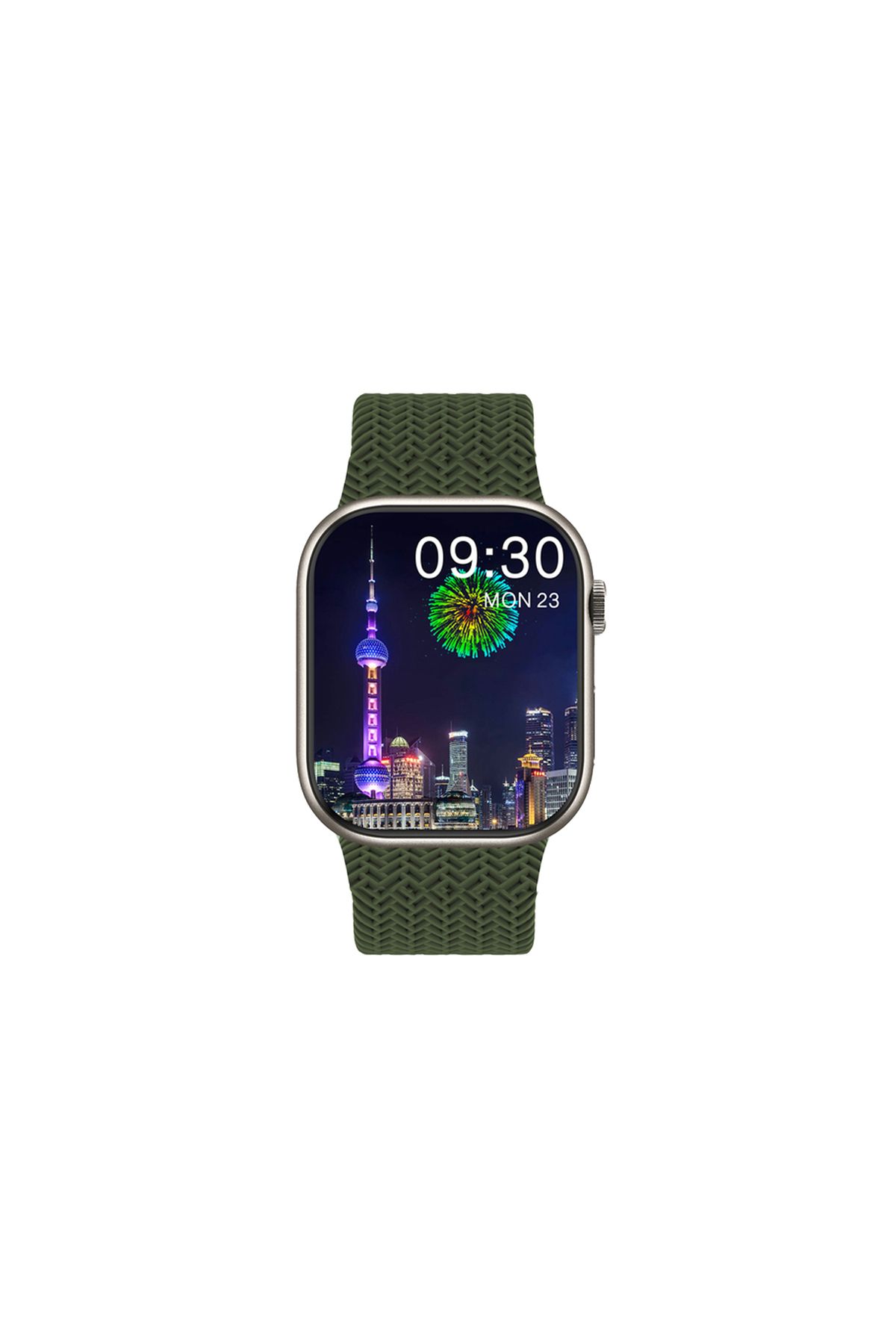 Global Watch HK9 Pro Plus Amoled Ekran Android İos HarmonyOs Uyumlu Akıllı Saat Yeşil WNE0919
