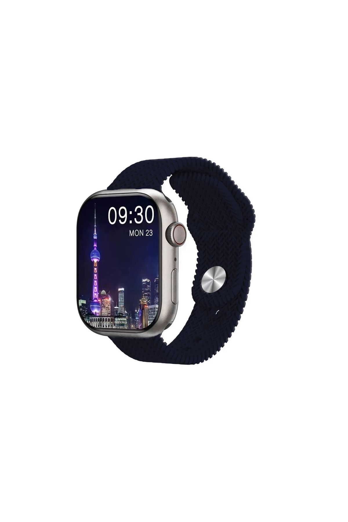 Global 2023 Watch 9 Pro Amoled Ekran Android İos Uyumlu Akıllı Saat Lacivert WNE0929