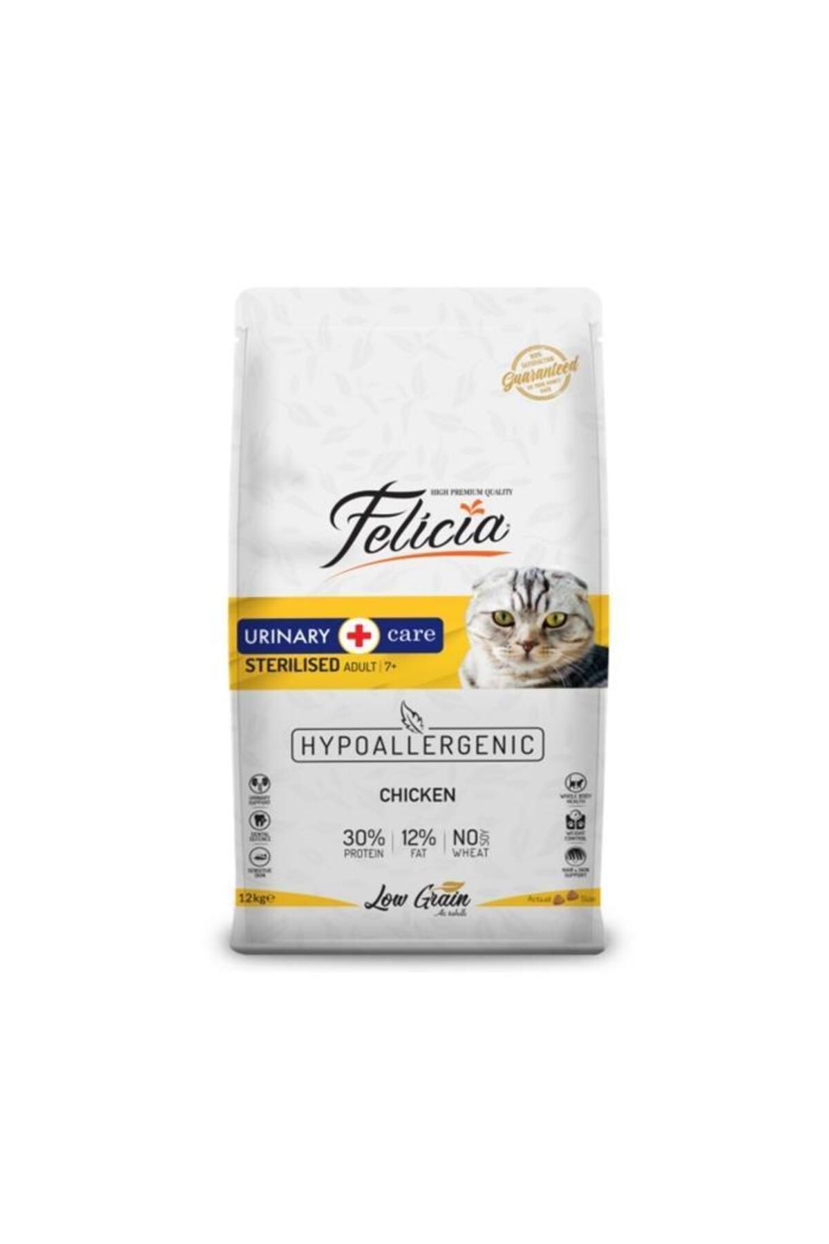 Felicia Düşük Tahıllı Tavuklu Kısır Kedi Maması 12 Kg