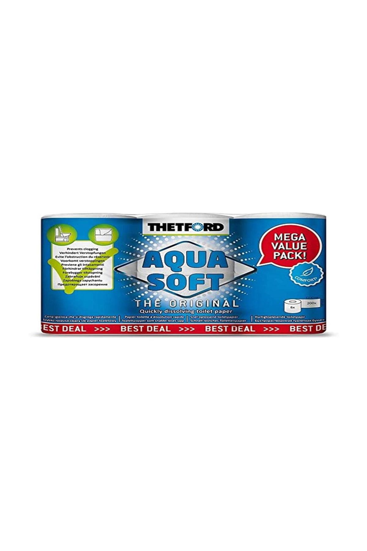 Thetford Aqua Soft Tuvalet Kağıdı (6'LI)
