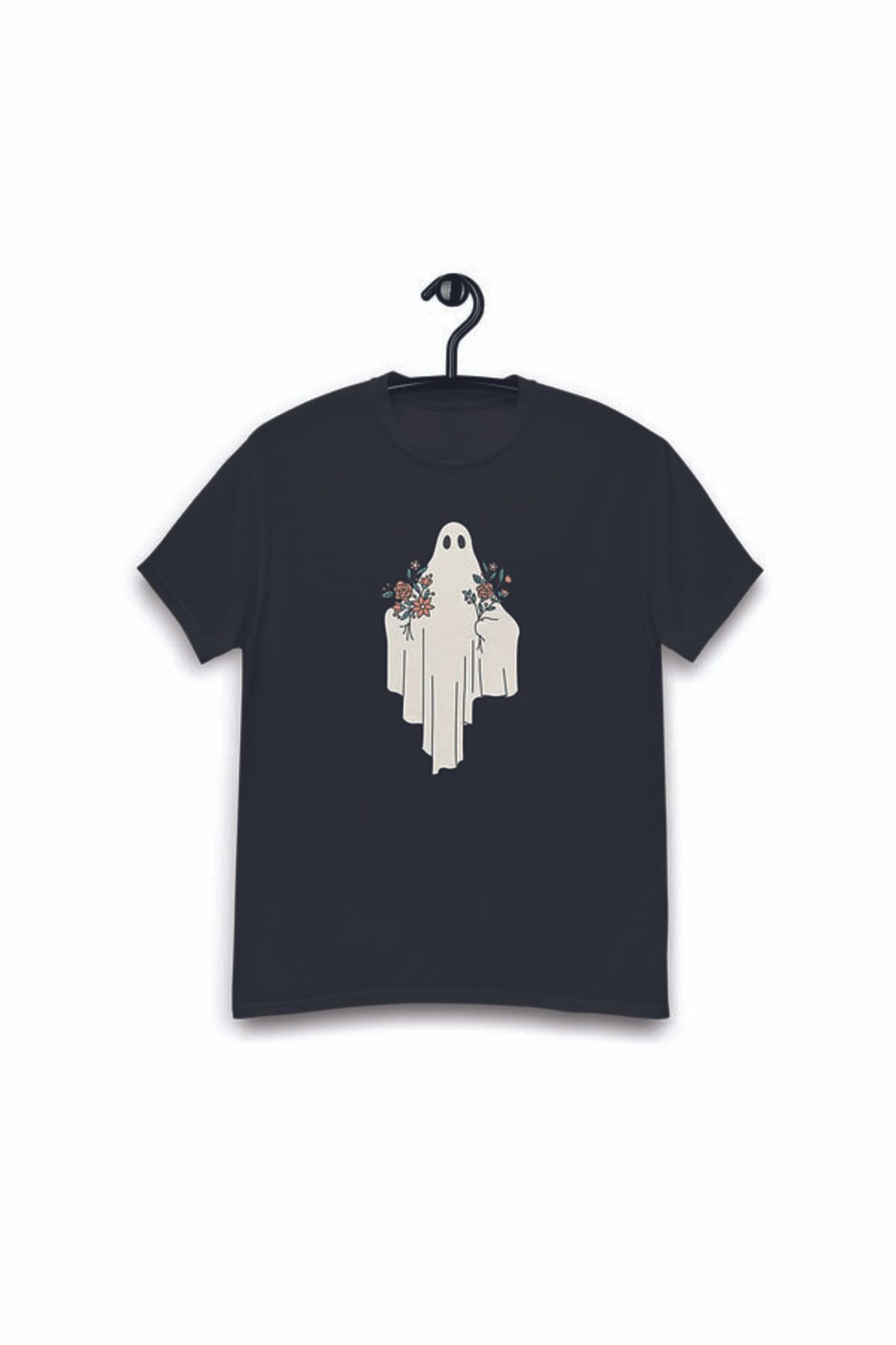 NOVVO Flowers From A Ghost Tasarım Baskılı Oversize T-shirt