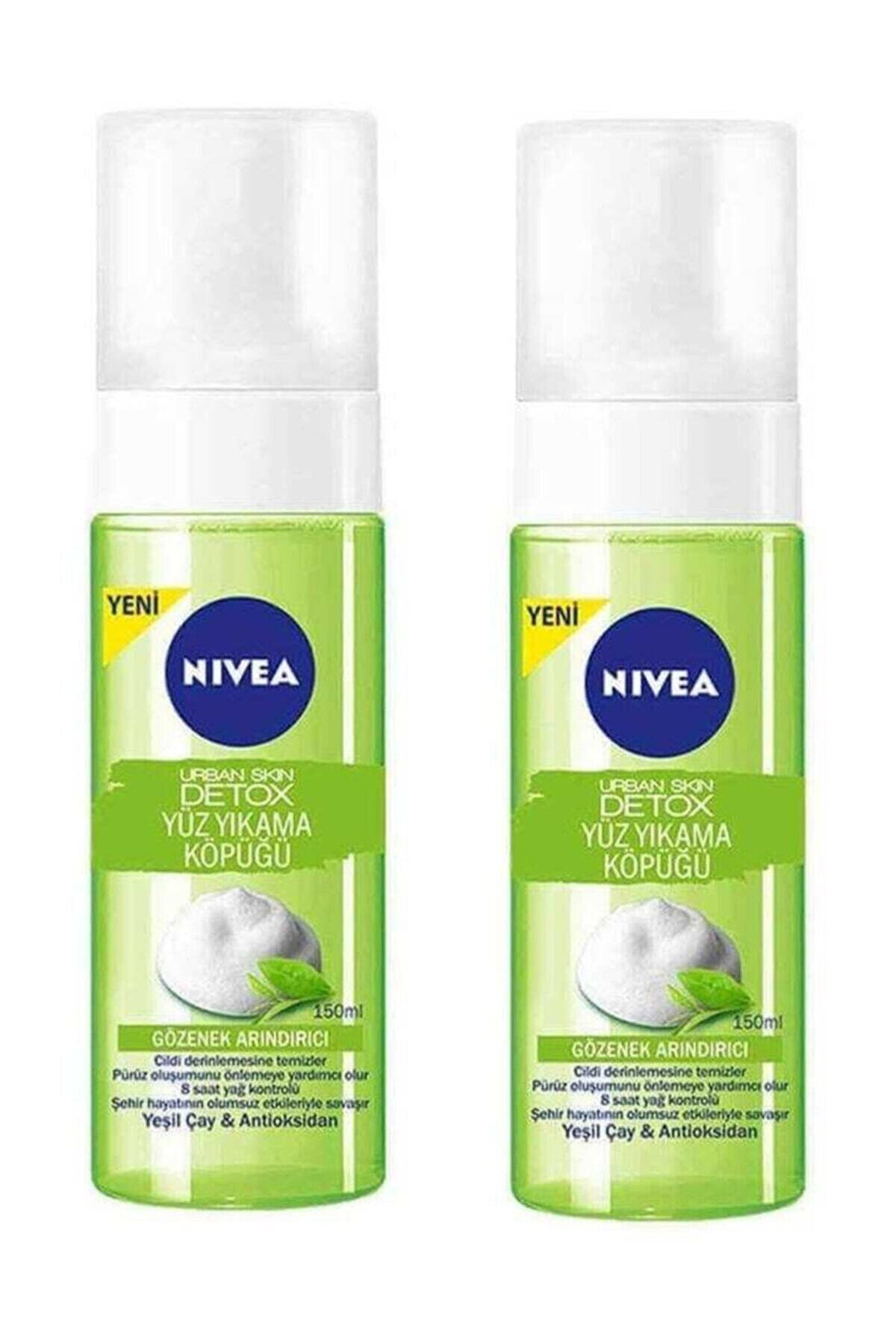 NIVEA Urban Skin Detox Gözenek Arındırıcı Yüz Yıkama Köpüğü 150ml 2 Adet