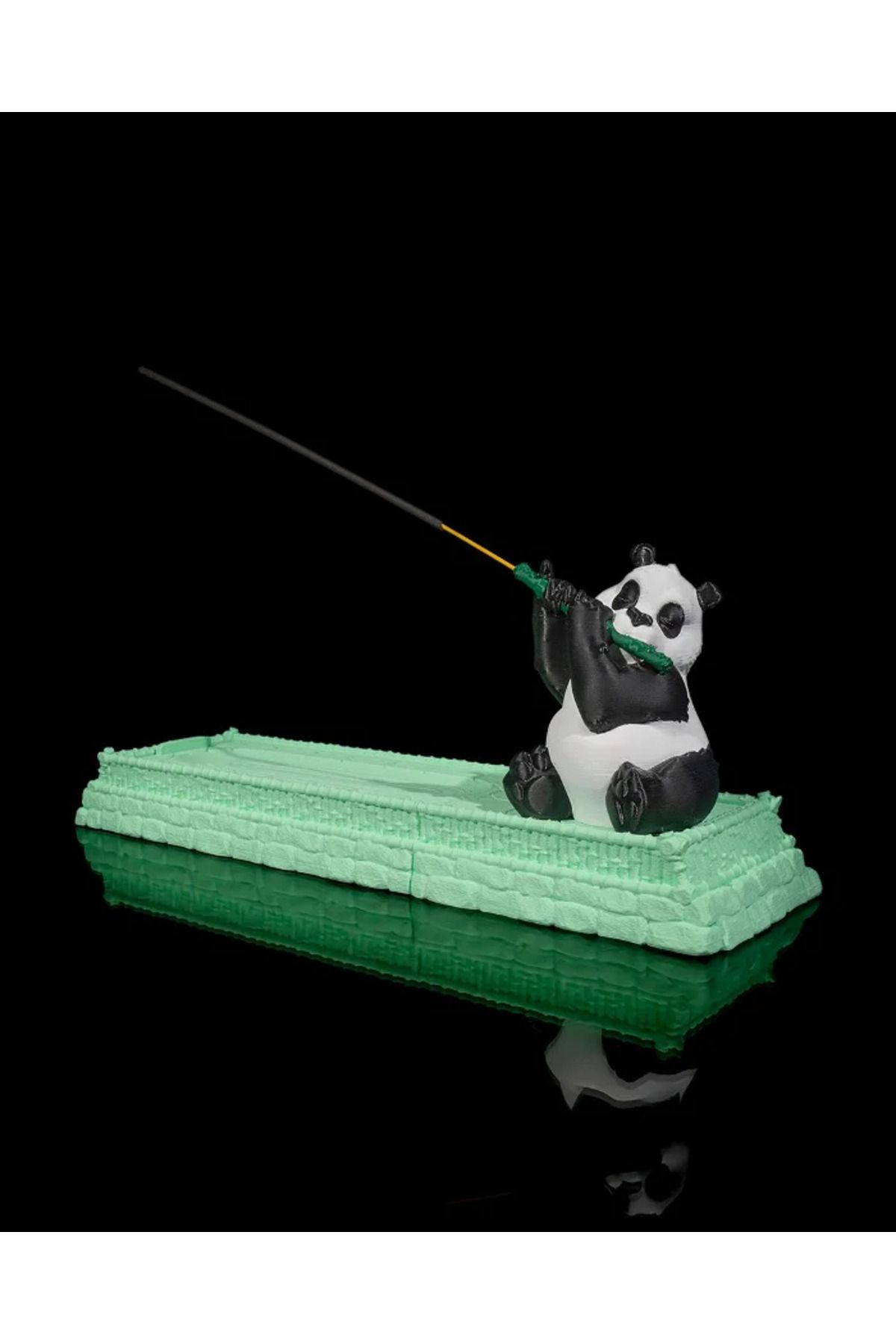 Bi'şeyler Sepeti Flüt Çalan Panda Tütsü Yatağı Incense Holder