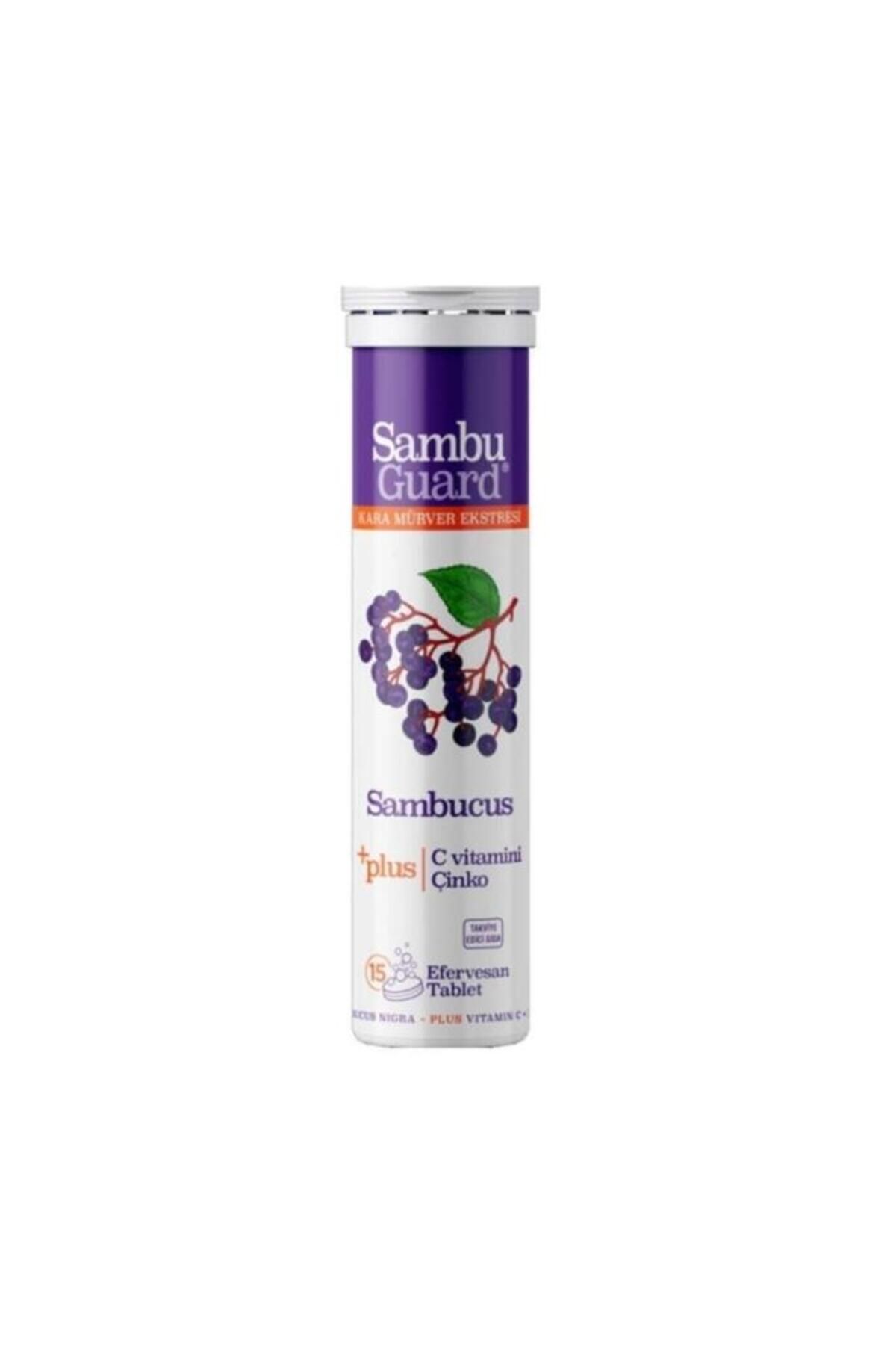 Sambucus Sambuguard Kara Mürver Ekstresi C Vitamin Çinko 15 Efervesan Tablet