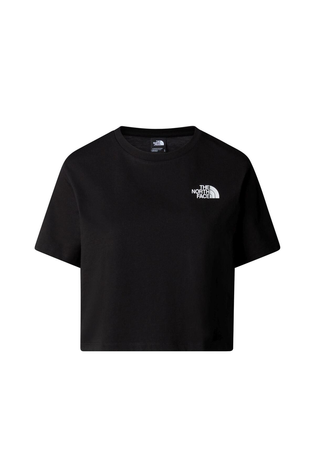 The North Face W SIMPLE DOME CROPPED SLIM TEE  T-Shirt NF0A87U4JK31 Siyah-XL