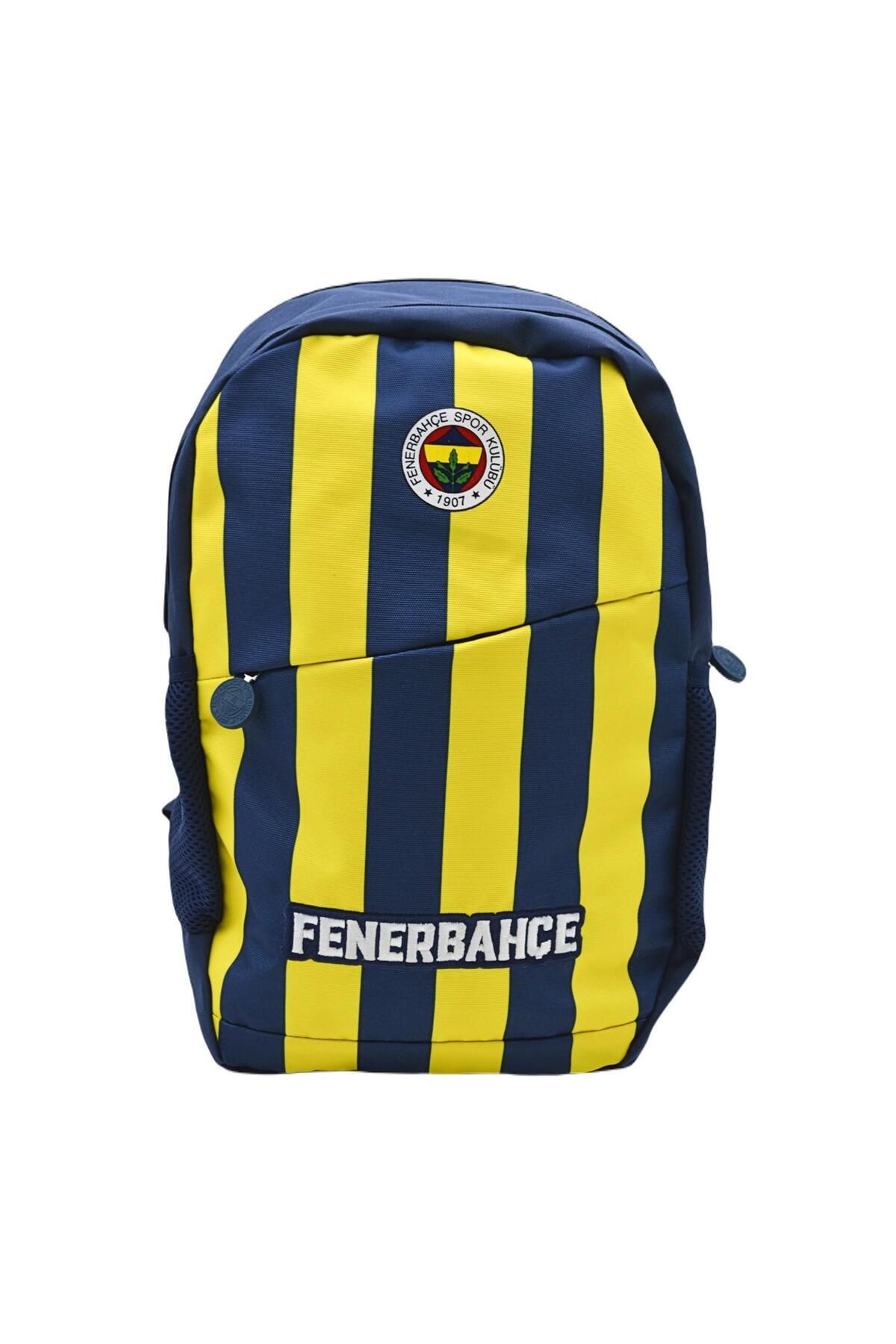 Fenerbahçe Me Çanta 3 Bölmeli Çubuk Forma Desenli Okul Sırt Çantası 24756