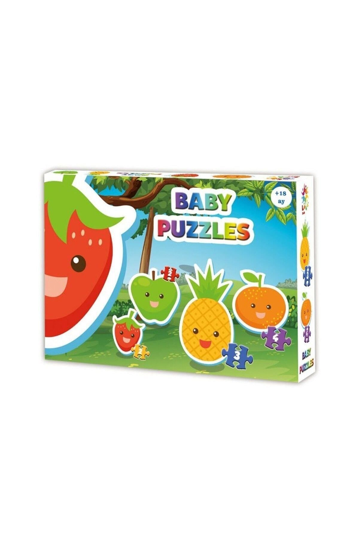 Muhcu Home Lcbyb002 Laço Kids Baby Puzzles - Meyveler / 2 2 3 4 Parça Puzzle / 18 Ay