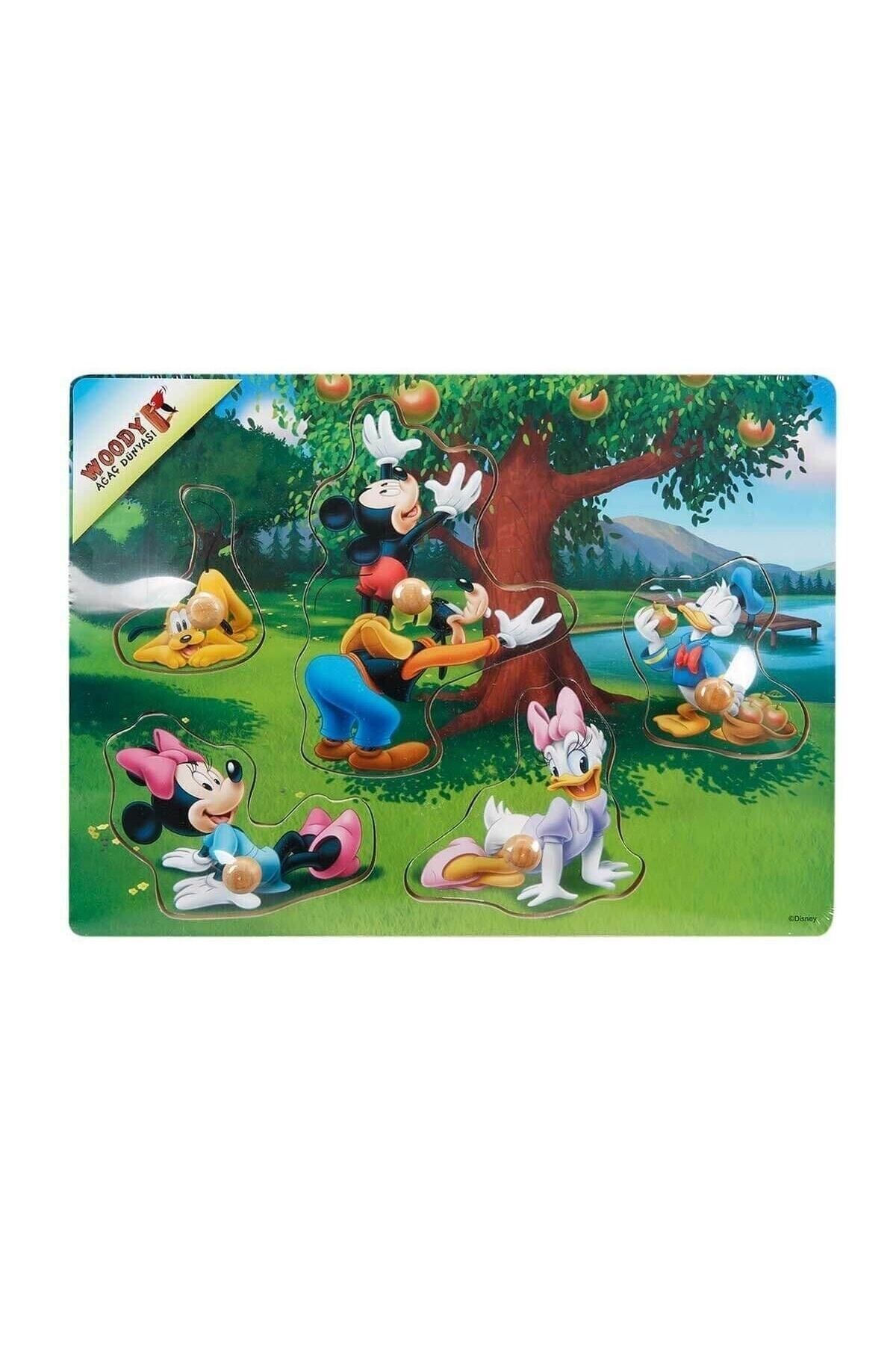 Muhcu Home 15204 Mickey Mouse Ahşap Bultak Tutmalı