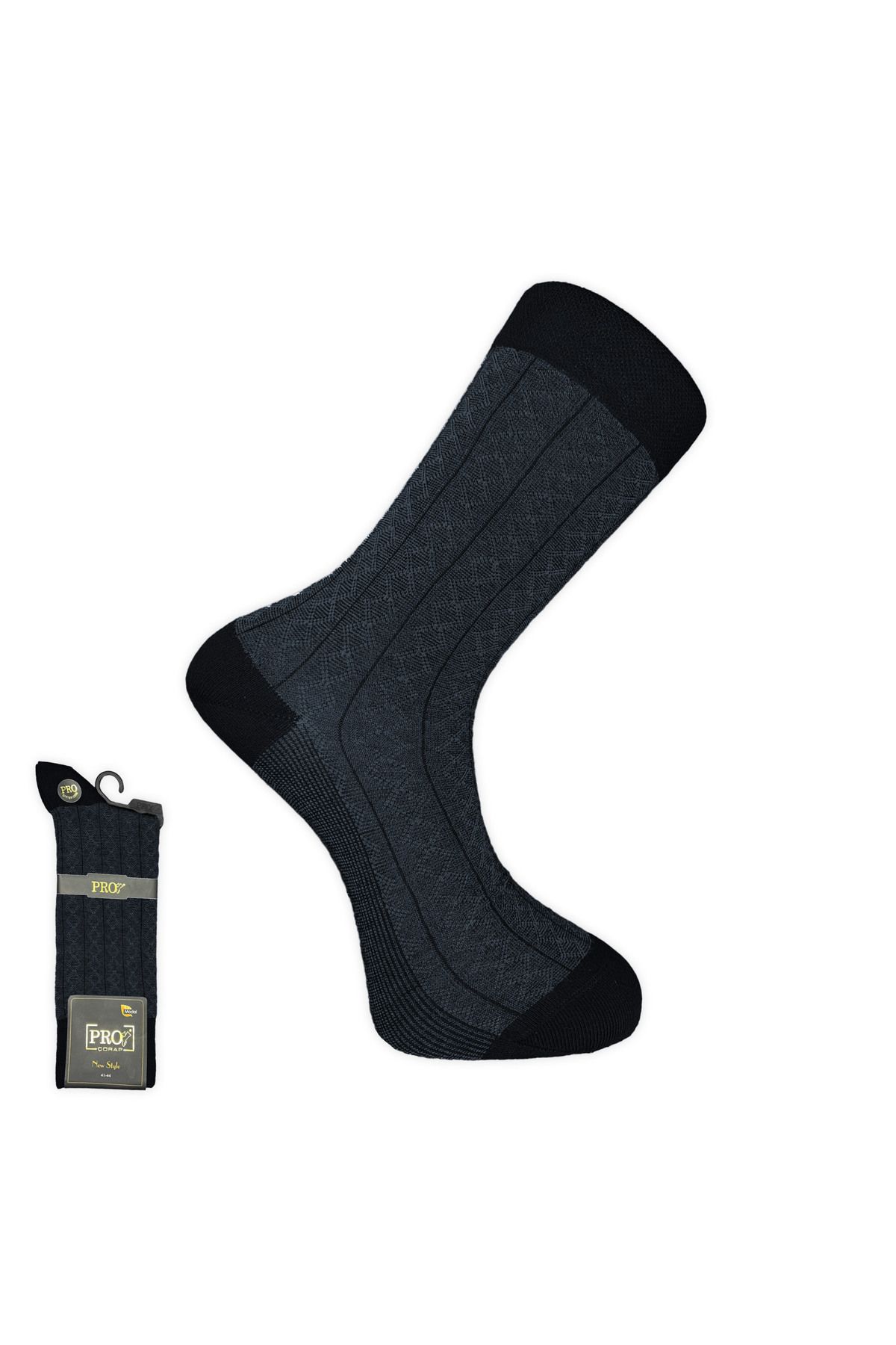 Pro Çorap Rambutan Modal Erkek Çorabı Siyah (18132-R1)
