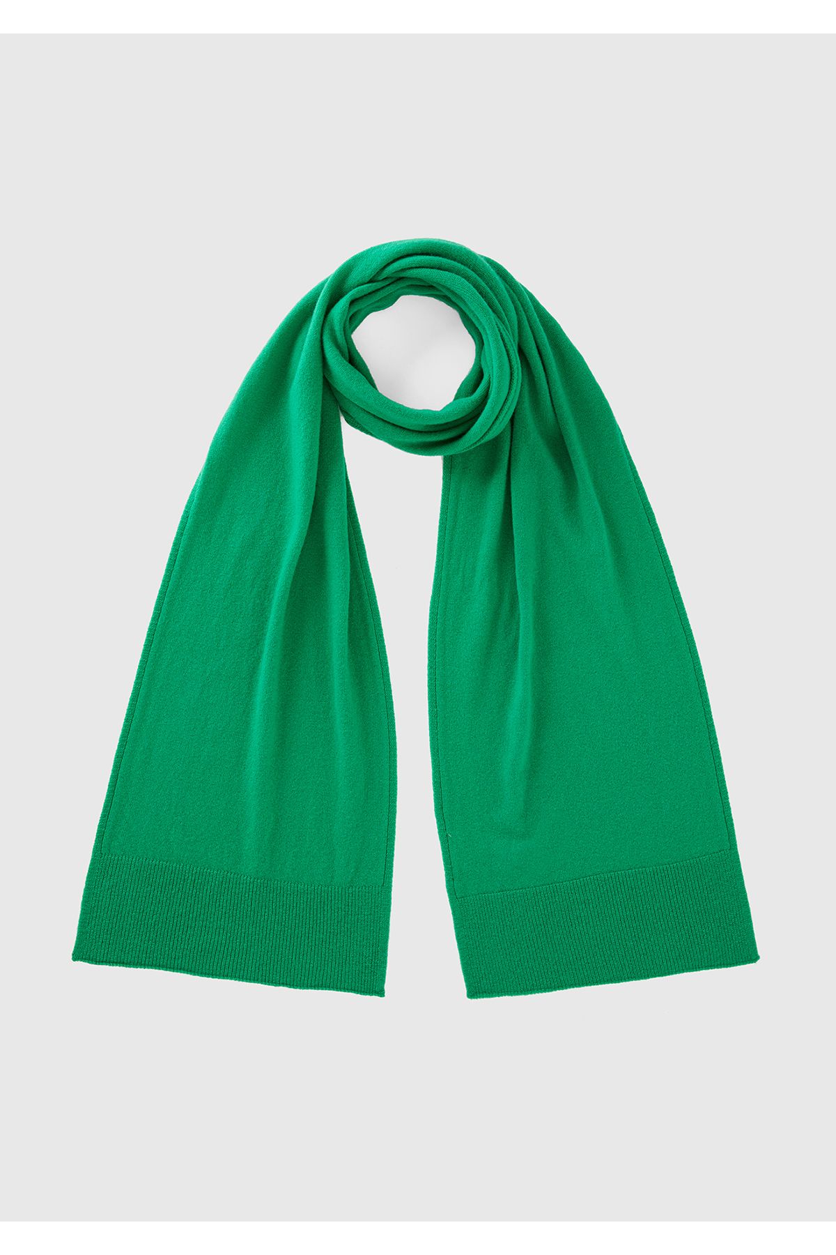 United Colors of Benetton Kadın Yeşil %100 Yün Atkı