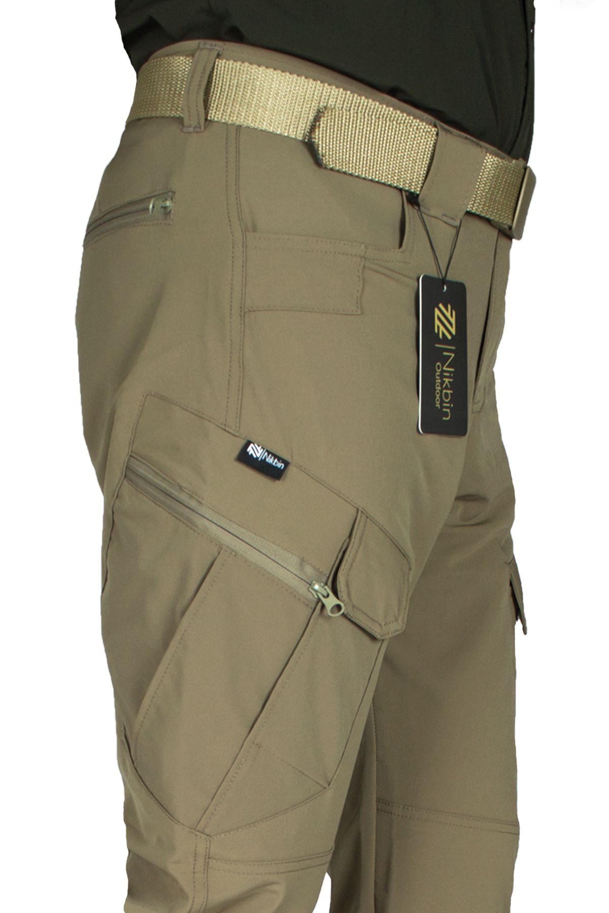 Nikbin Tactical Taktik Pantolon Outdoor Kargo Cep Esnek Ve Hafif Malzeme Likrali (MEVSİMLİK)-bej