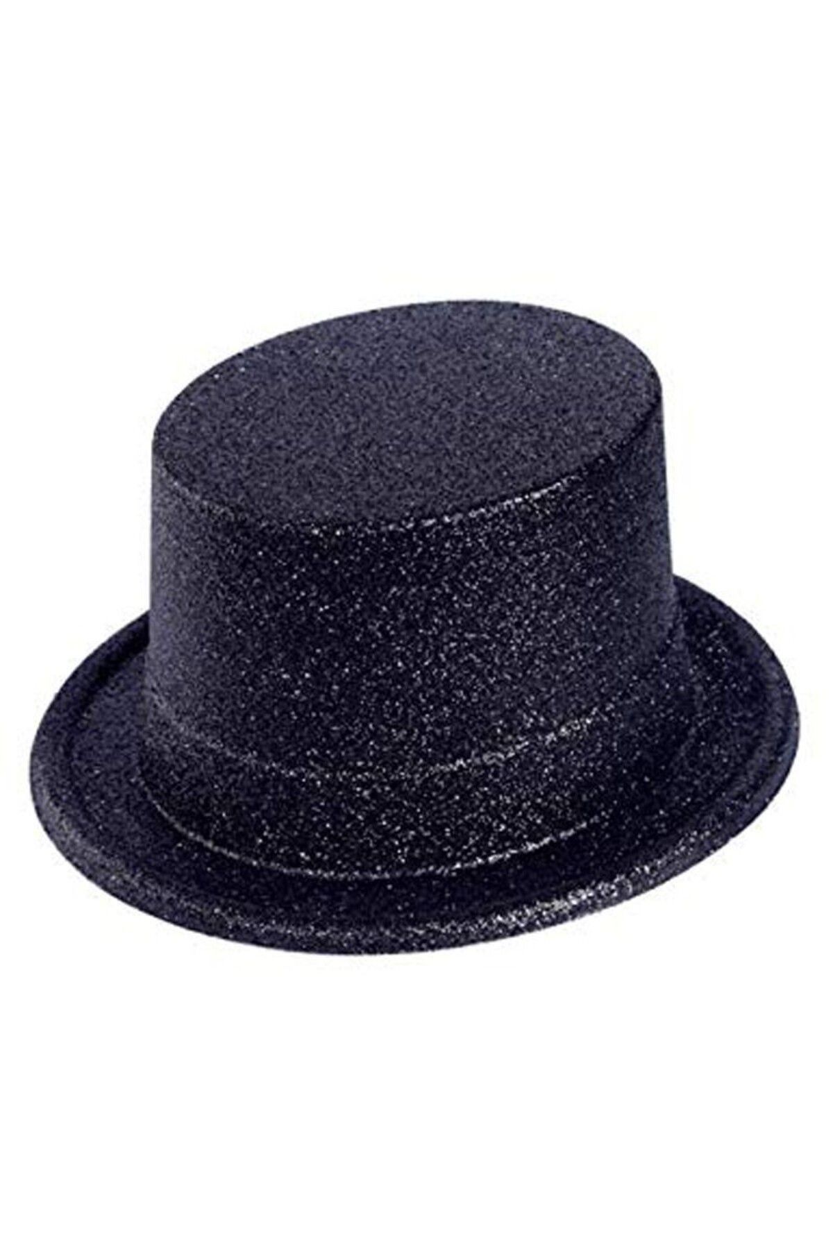 HİMARRY Himarry Siyah Renk Uzun Plastik Simli Parti Şapkası