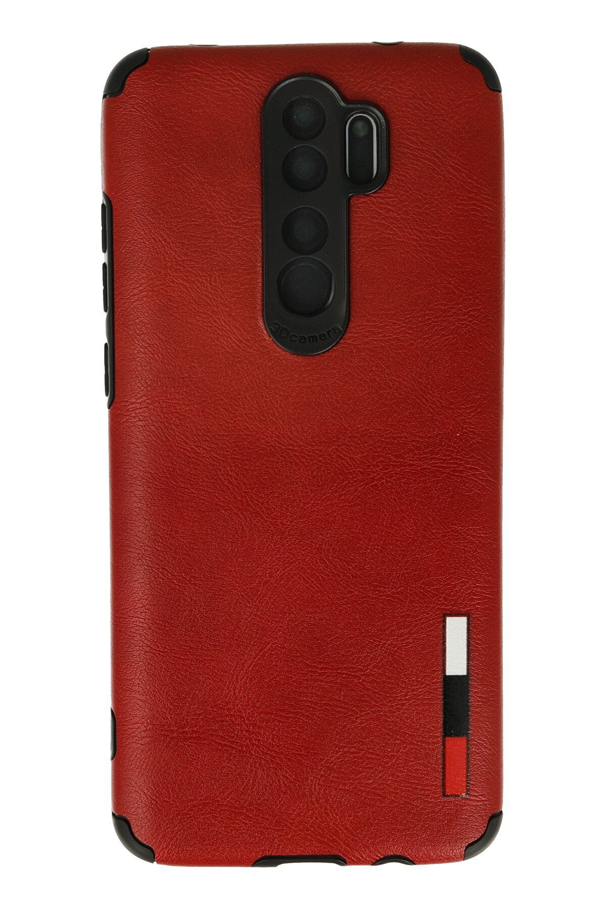 AQUA AKSESUAR Xiaomi Redmi Note 8 Pro Uyumlu Deri Tasarımlı 3D Kamera Korumalı  Pastel Renkli Silikon Kılıf