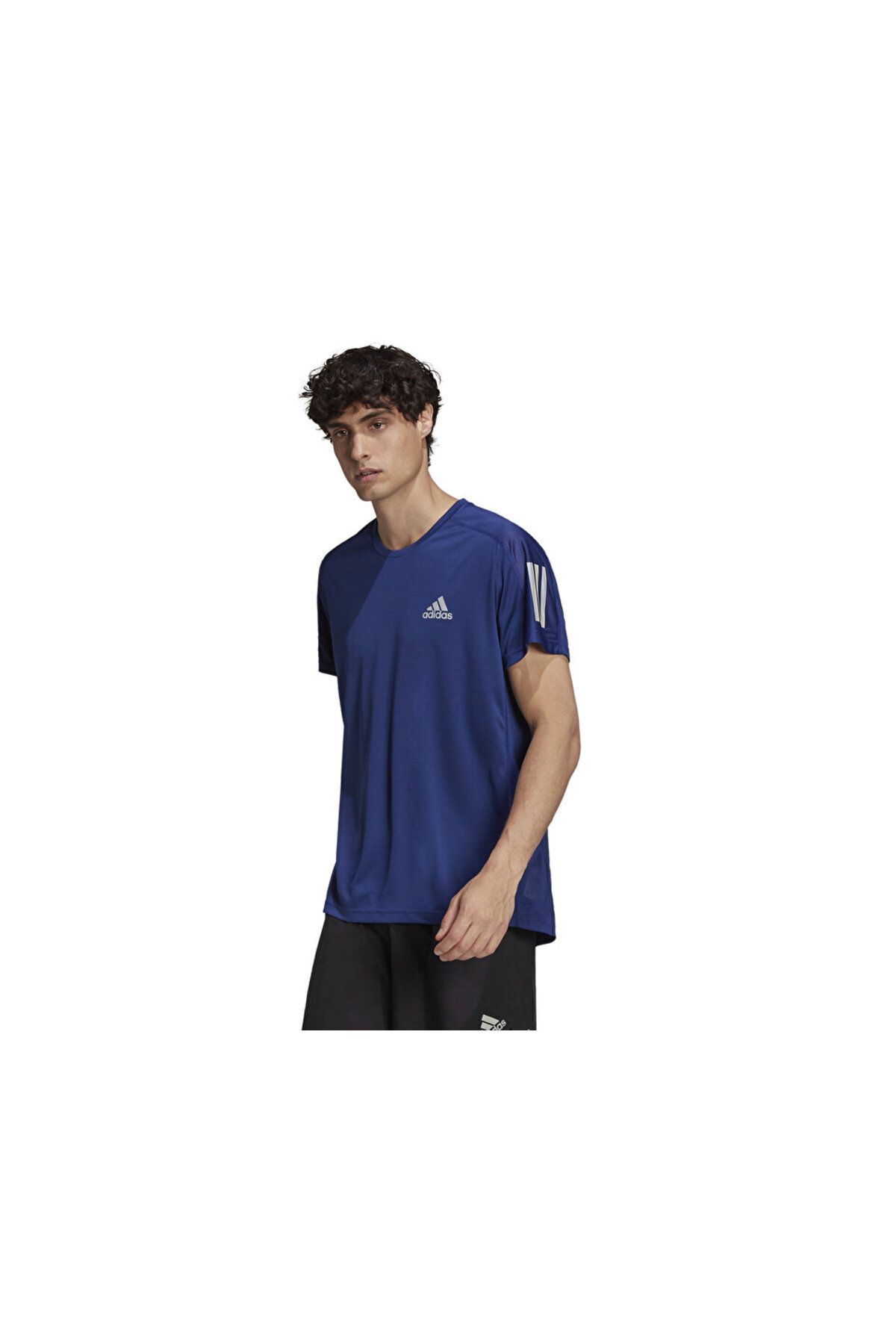 adidas Own The Run Tee Erkek Koşu Tişörtü H34494 Lacivert