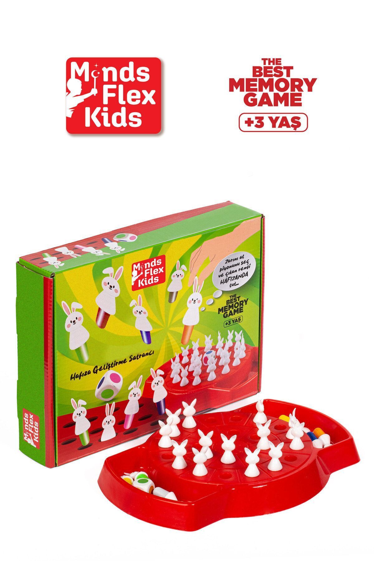 Minds Flex Kids Çocuklar Için Renkli Hafıza Satranç Oyunu Eğlenceli Zeka Geliştirme Çocuk Hafıza Oyunu