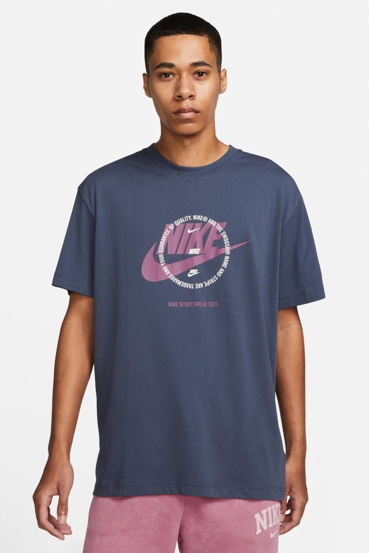 Nike Sportswear Sport Utulity Graphic Short Sleeve Mavi Erkek Tişört
