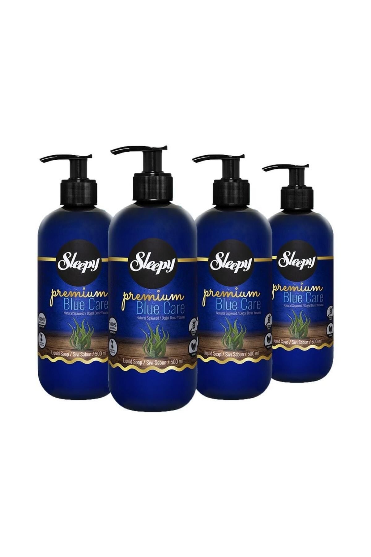 Sleepy Premium Blue Care Sıvı Sabun Deniz Yosunu 500 ml X 4 Adet