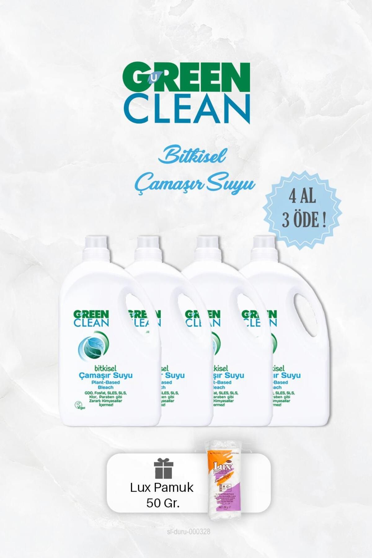 Green Clean 4 AL 3 ÖDE Bitkisel Çamaşır Suyu 2750 ml