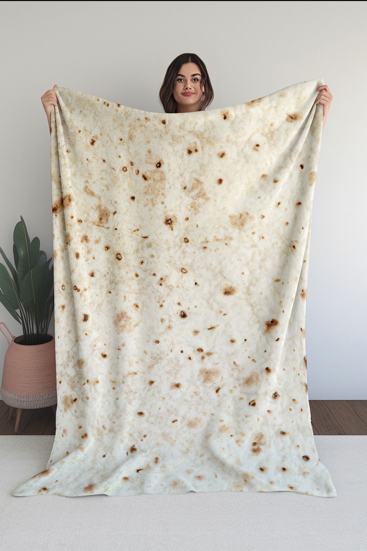 Homefesto Baskılı Polar Krem Battaniye Tv Battaniyesi Makinede Yıkanabilir Battaniye Blanket016