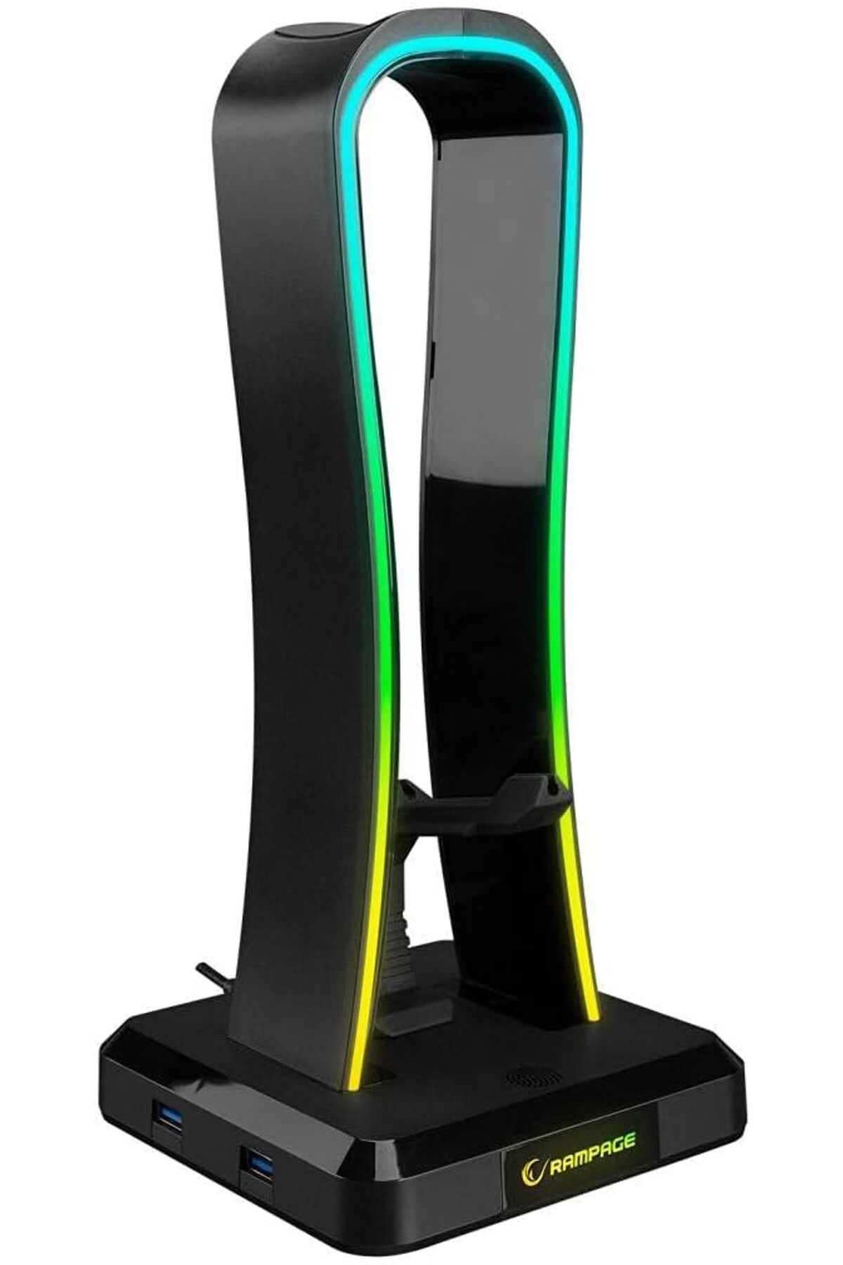 Store RM-H77 X- Kulaklık için Stand RGB Işıklı 4xUsb Port Kulaklık Stand