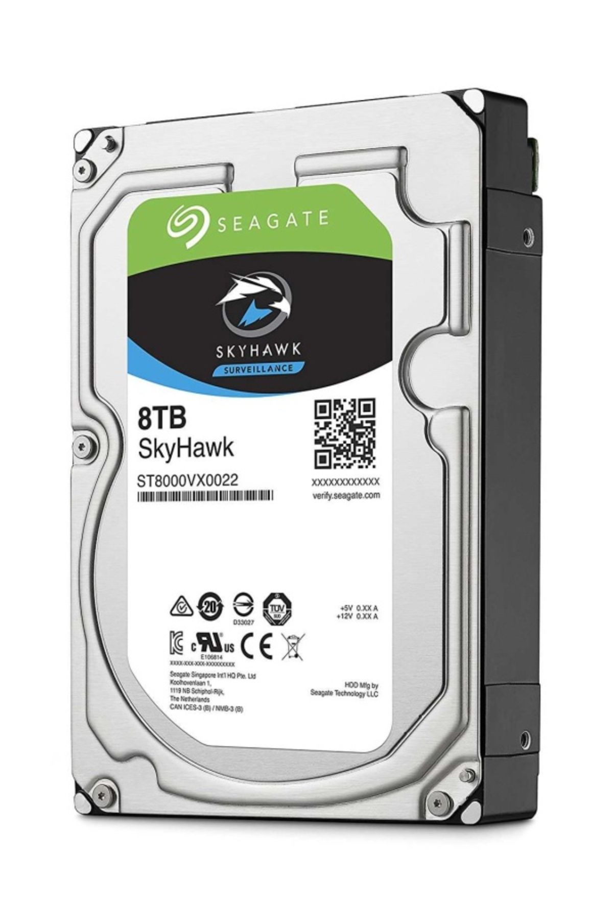 Seagate 8tb St8000vx0022 Skyhawk 3.5' 7200rpm 256mb Harddisk Güvenlik Diski (İTHALAT)