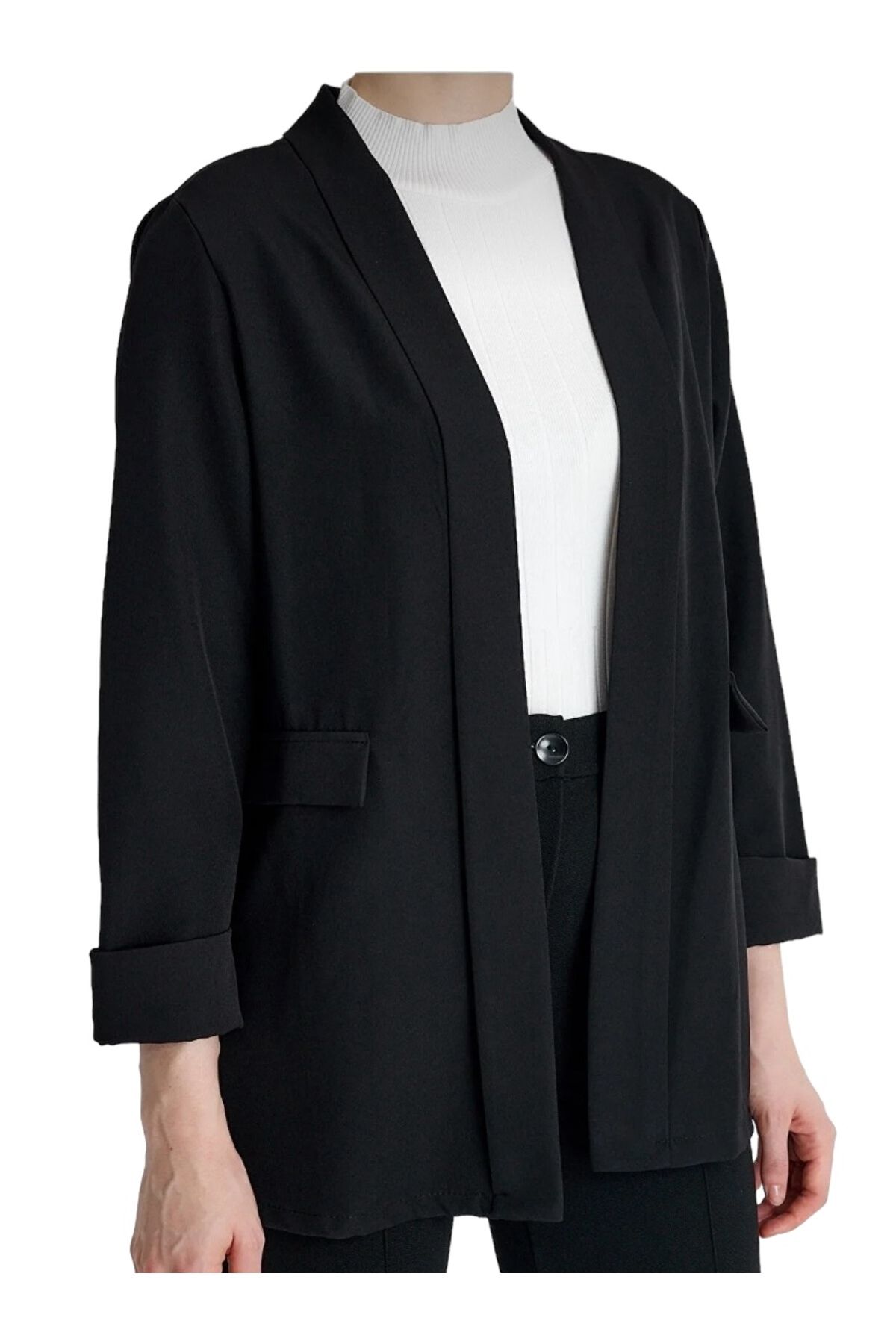 Heyya Kadın Giy Çık Siyah Ceket