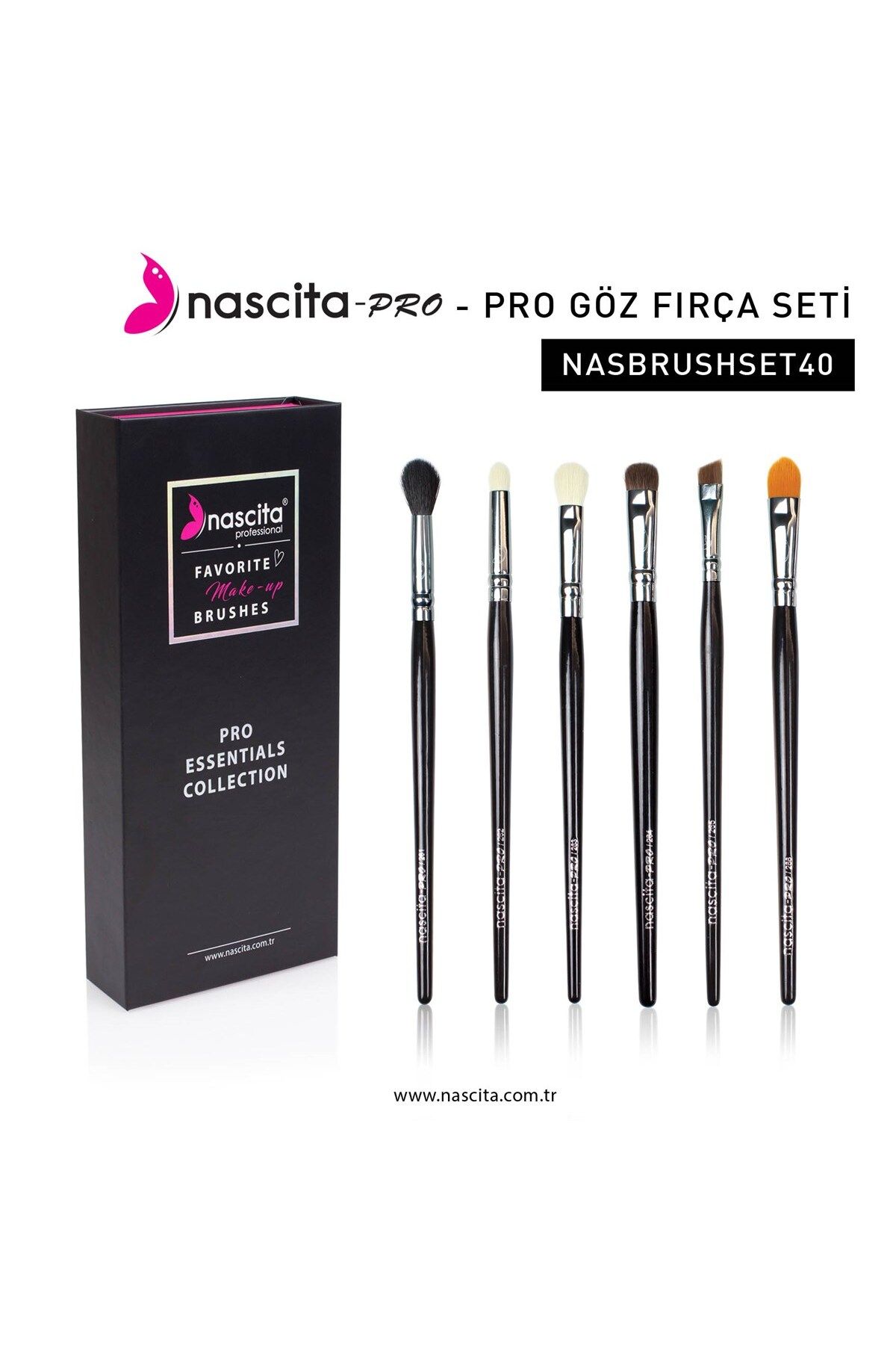 Nascita Pro Göz Makyaj Fırça Seti Nasbrushset40