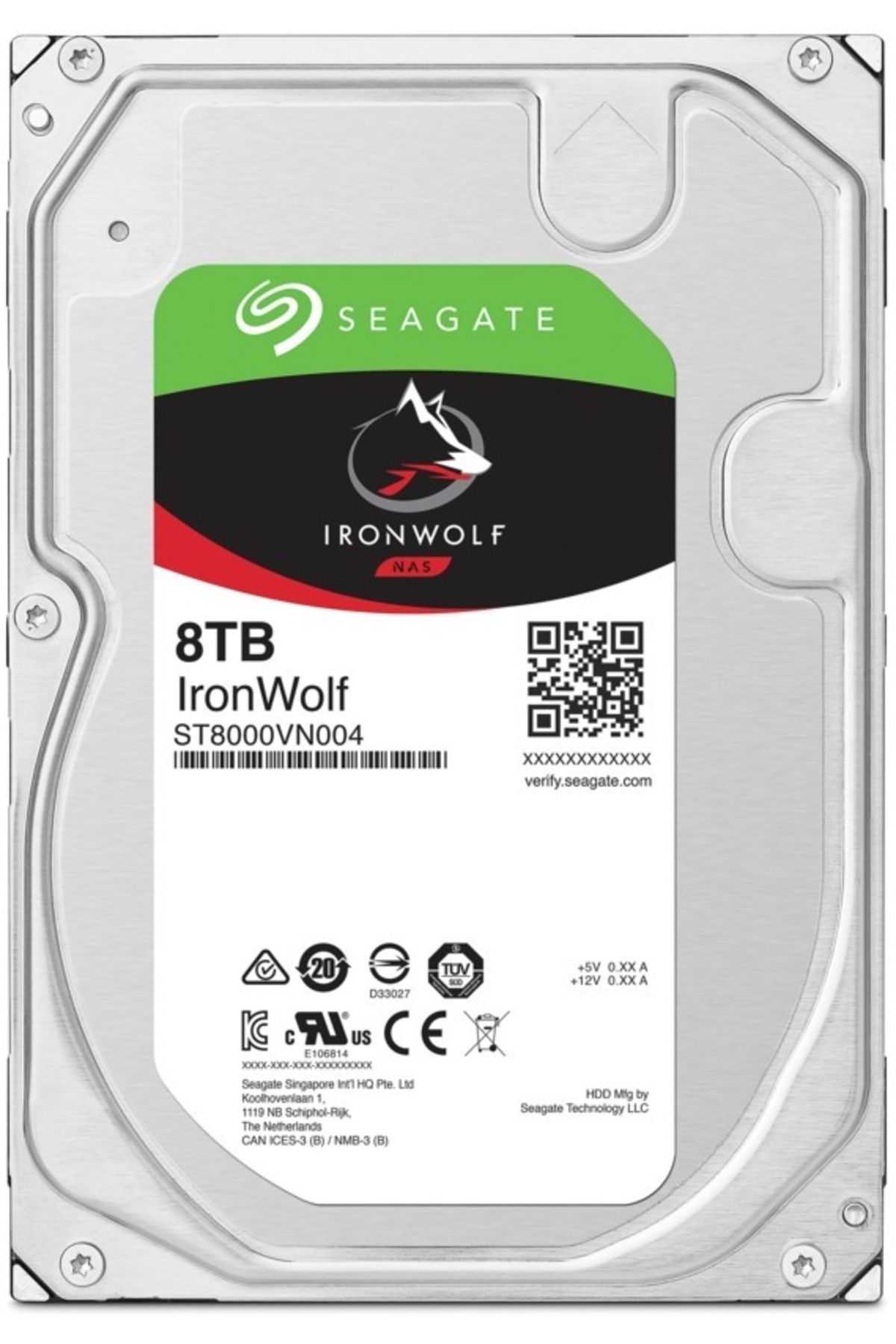 Seagate Ironwolf St8000vn004 8tb 256mb 7200rpm Nas Disk