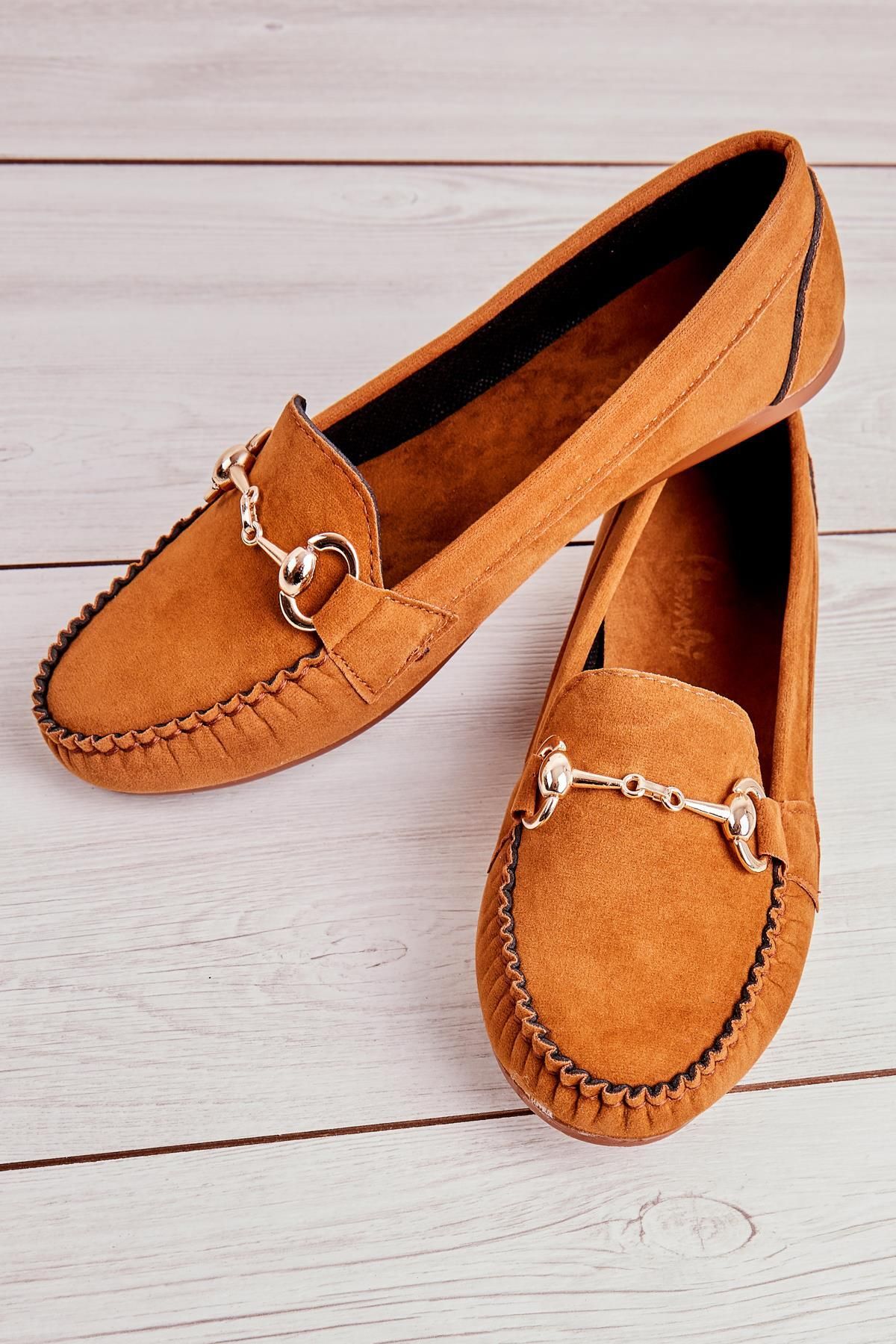 Bambi Taba Kadın Loafer Ayakkabı K01542022272