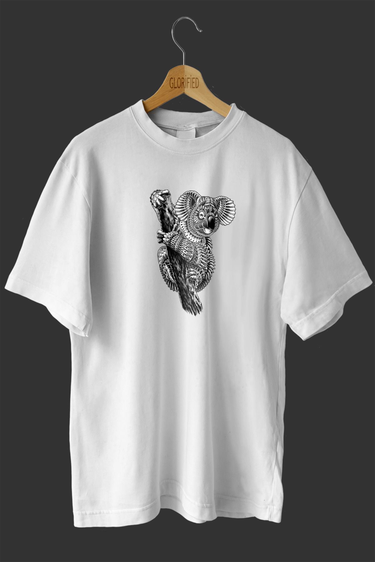 NOVVO Koala Tasarım Baskılı Oversize T-shirt ( Tişört )