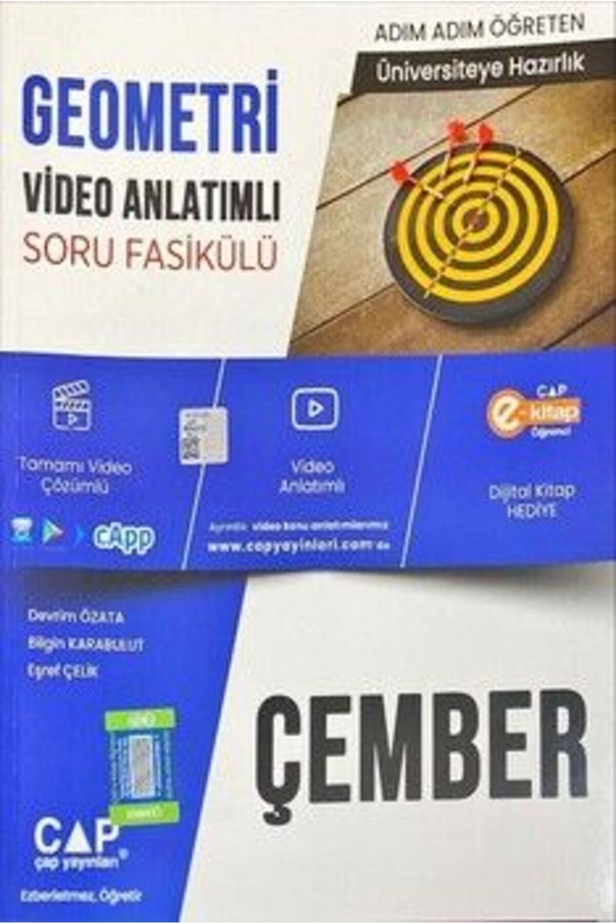 Çap Yayınları Geometri Çember Video Anlatımlı Soru Fasikülü 2023 Yeni Baskı