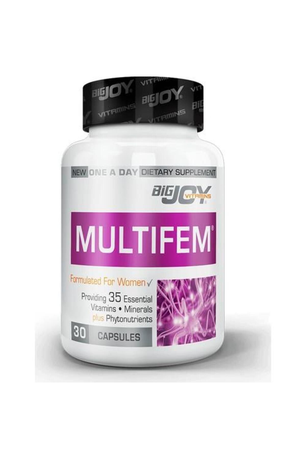 Big Joy Suda Vitamin Multifem Womens Multivitamin 30 Bitkisel Kapsül