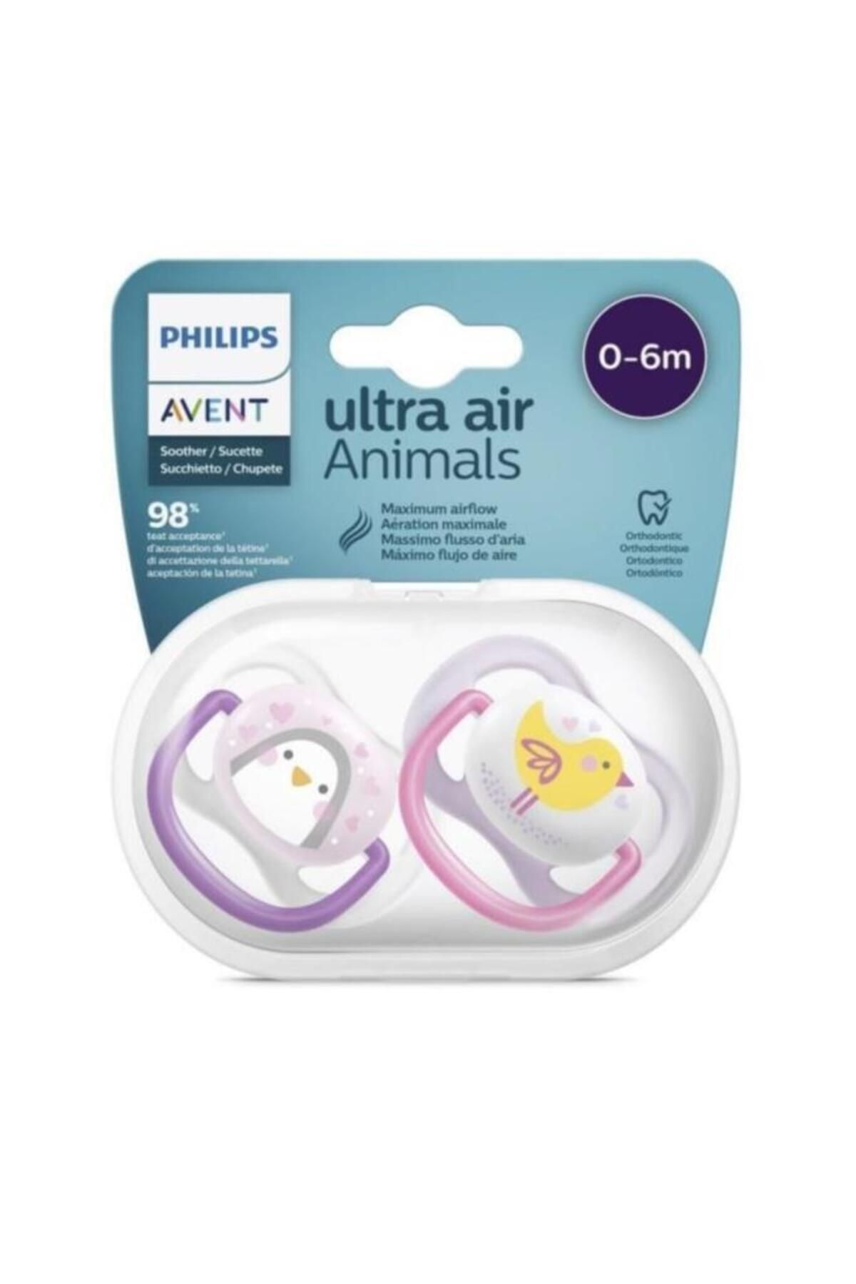 Philips Avent Avent Ultra Air Animals 2li Emzik 0-6 Ay - Kız