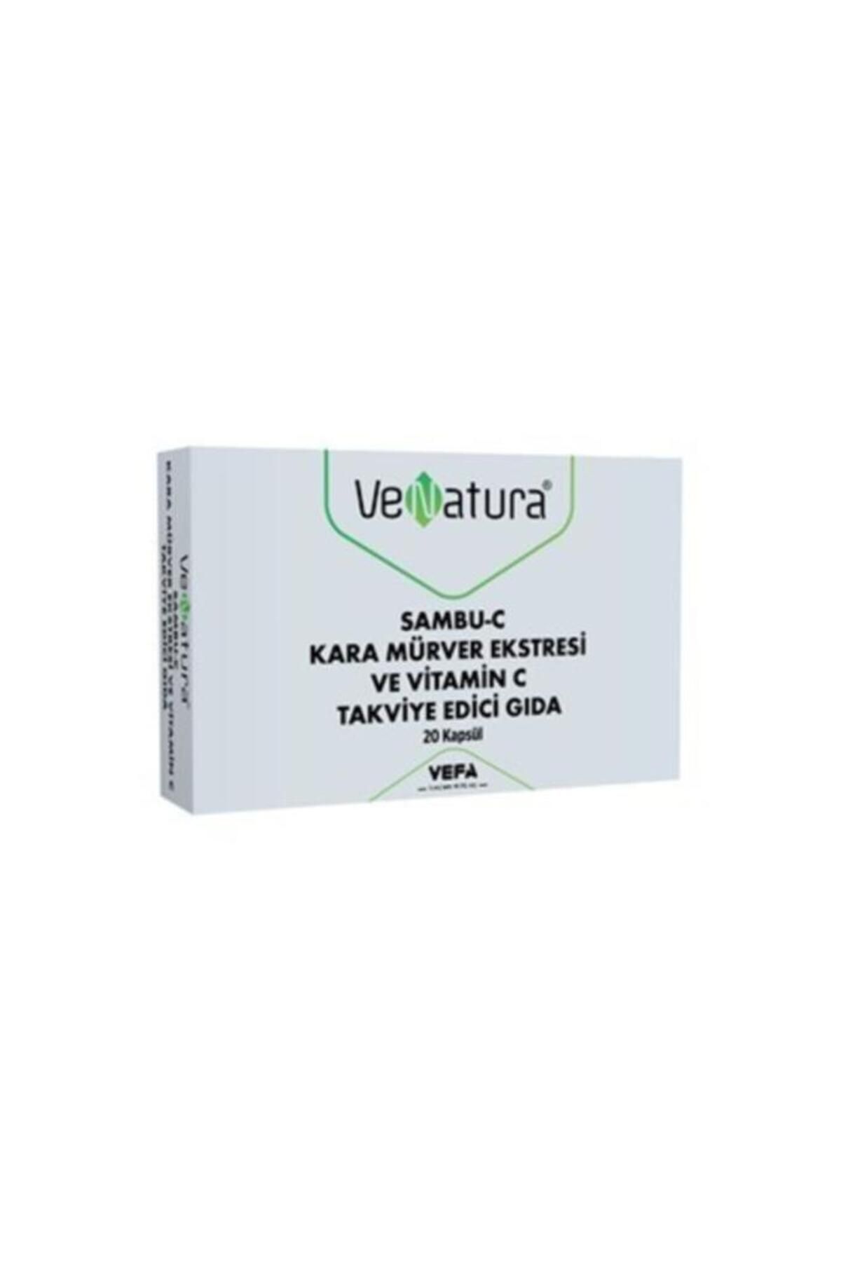Venatura Sambu-c Kara Mürver Ekstresi Ve Vitamin C Takviye Edici Gıda 20 Kapsül