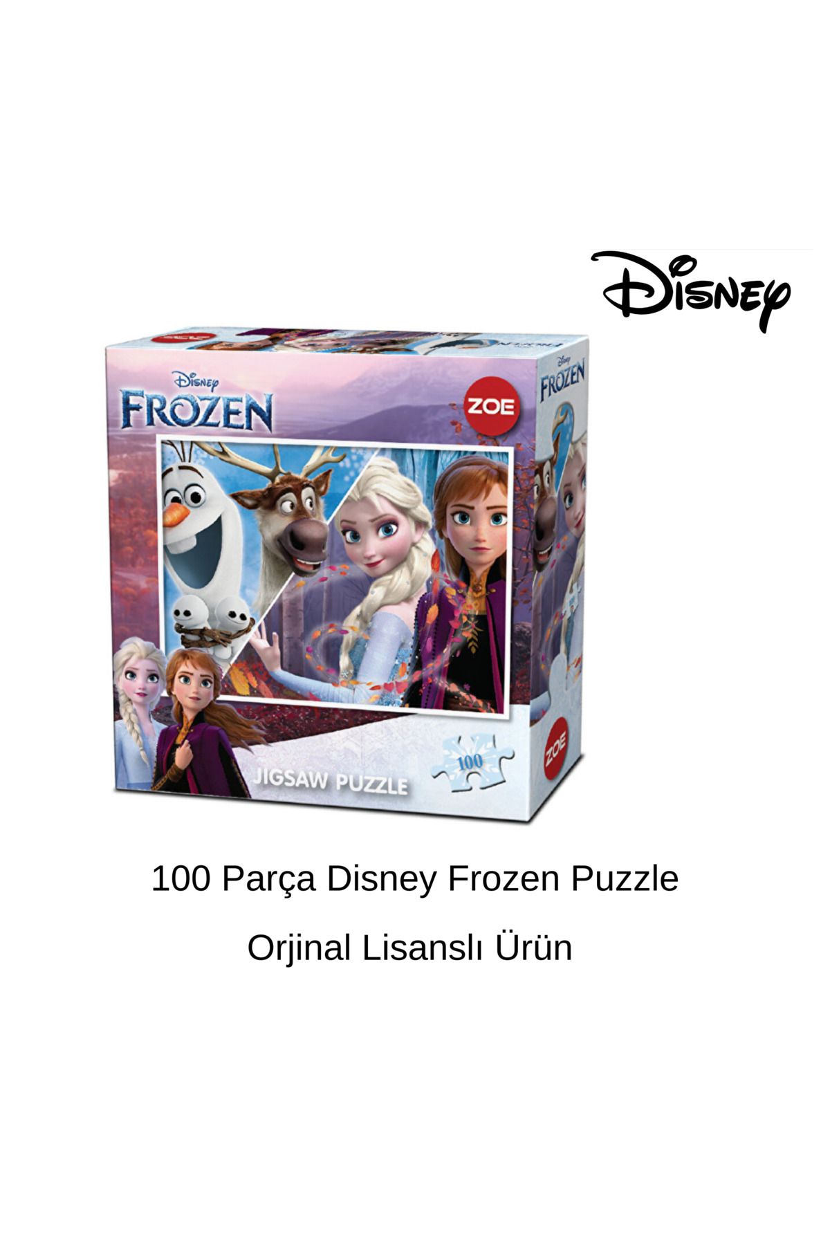 DİSNEY Lisanslı Frozen Puzzle 100 Parça