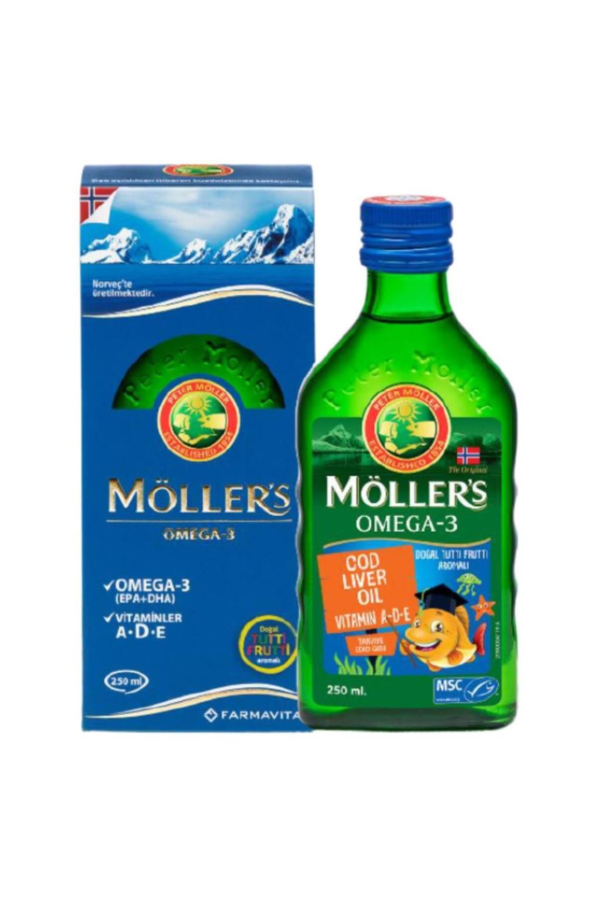 Mollers Omega-3 Balık Yağı Şurubu Tutti Frutti 250 ml