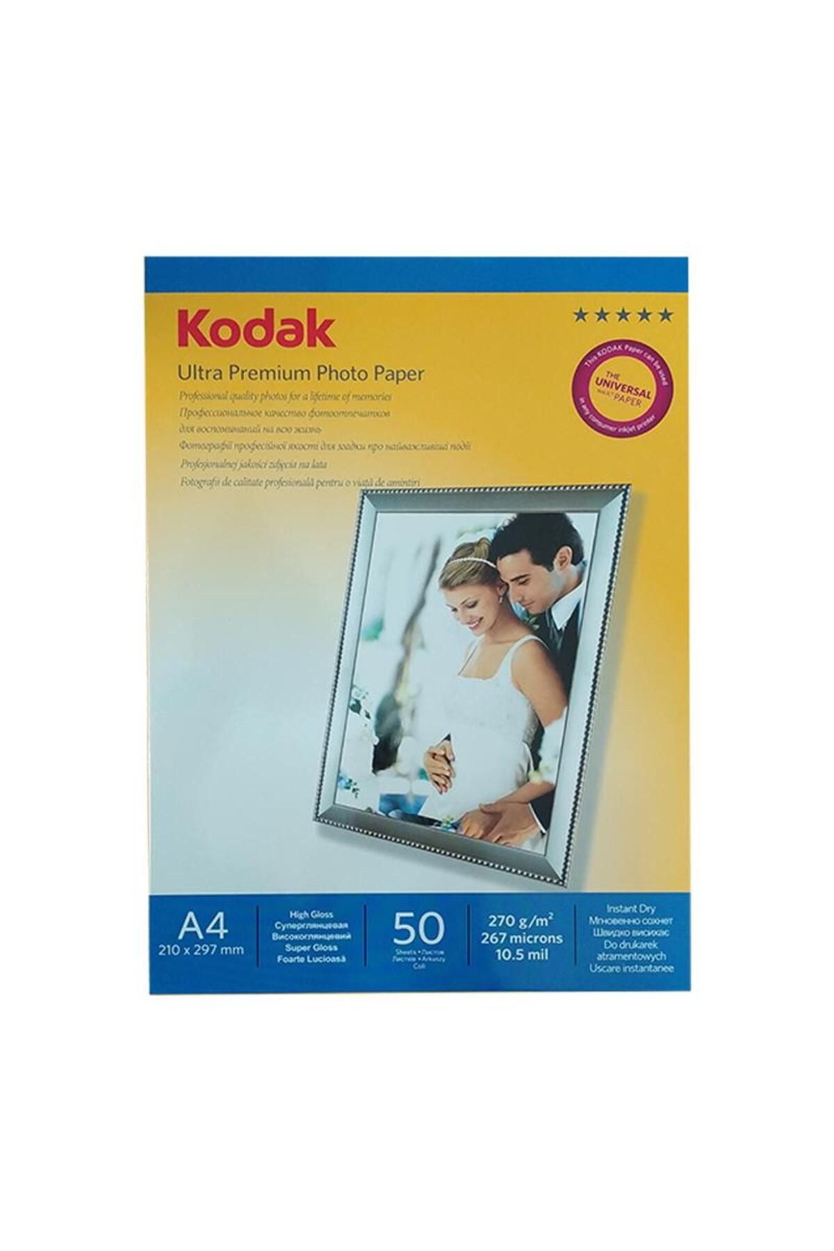 Kodak Photo Paper Ultra Premium 210x297 (A4) 270gr (50 Adet)
