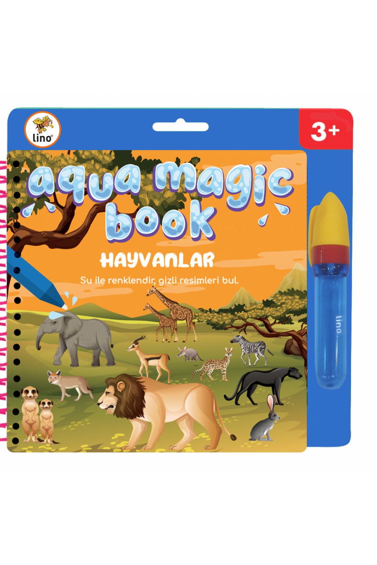 Lino Aqua Magic Book Hayvanlar (SİHİRLİ BOYAMA KİTABI) Tfl-1008