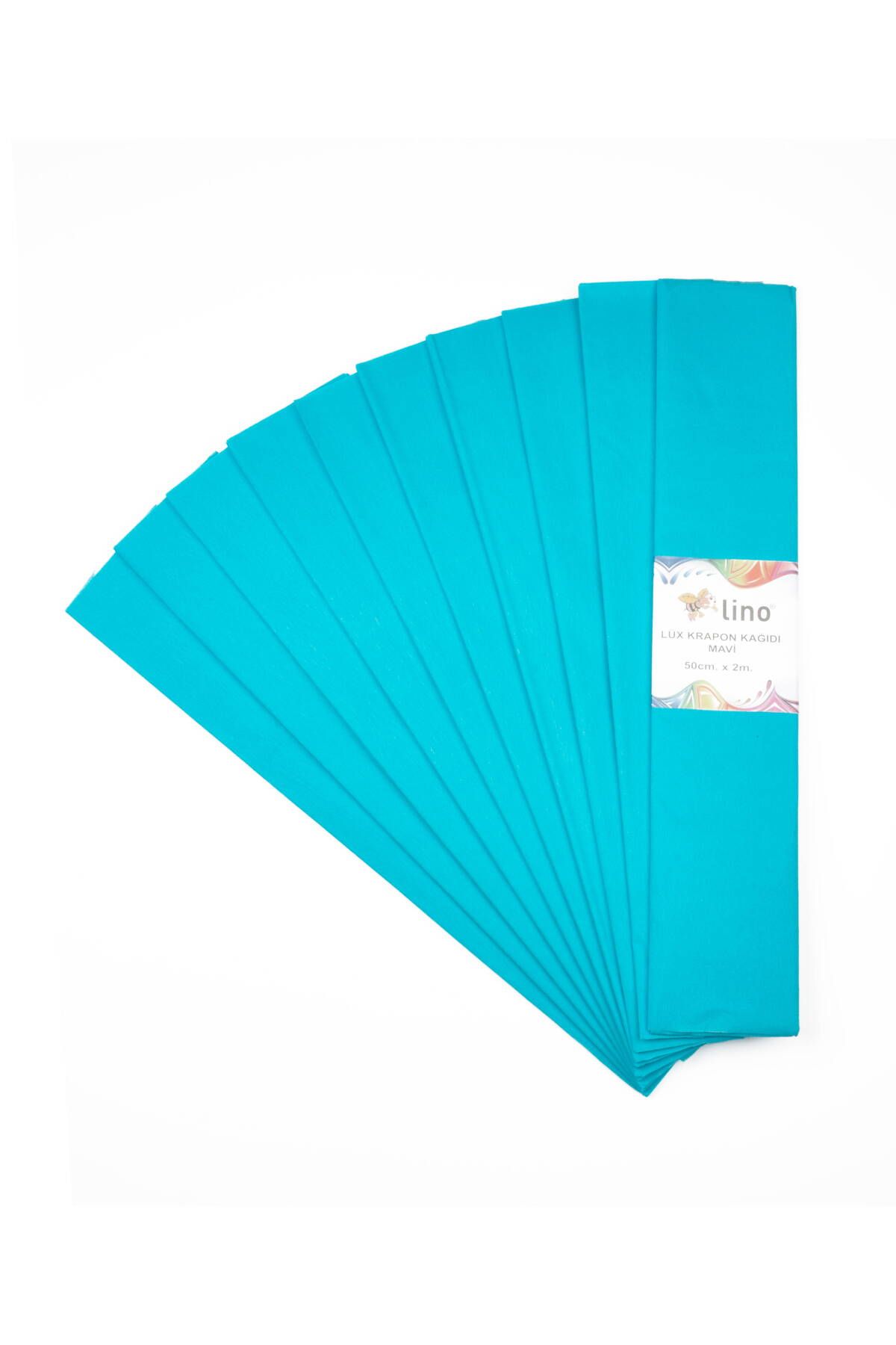 Lino Lüx Krapon Kağıdı Mavi 10lu (50X200 CM.)