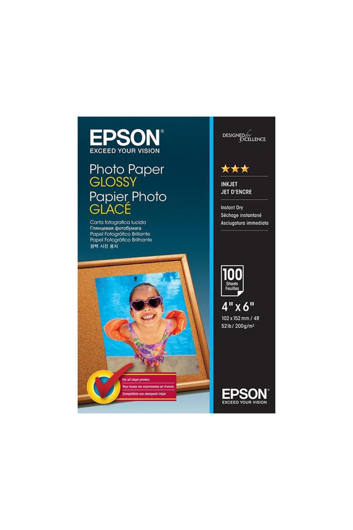 Epson Fotoğraf Kağıdı 10x15 200Gram 100'lü  C13S042548