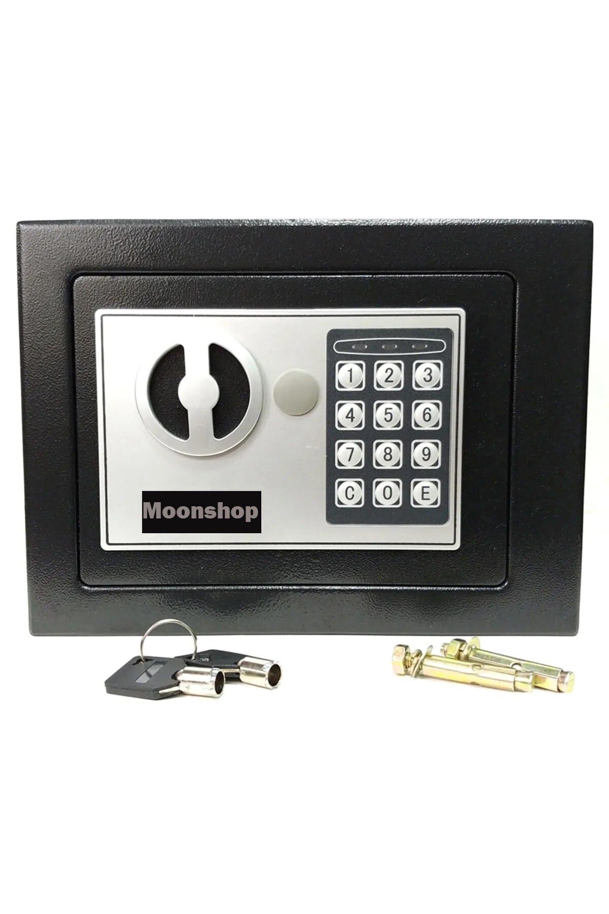 MOONSHOP Pro Seri Elektronik Şifreli Para Çelik Ve Otel Kasası 3 mm Montaj Ekipmanları Hediyeli Paslanmaz