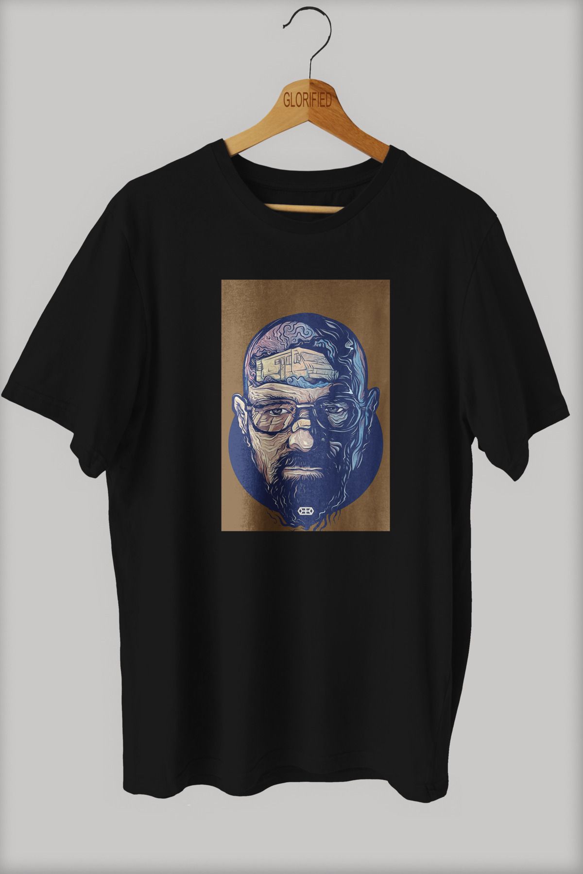 CB MAN COLLECTİON Heisenberg Tasarım Baskılı Oversize T-shirt ( Tişört ) %100 Cotton